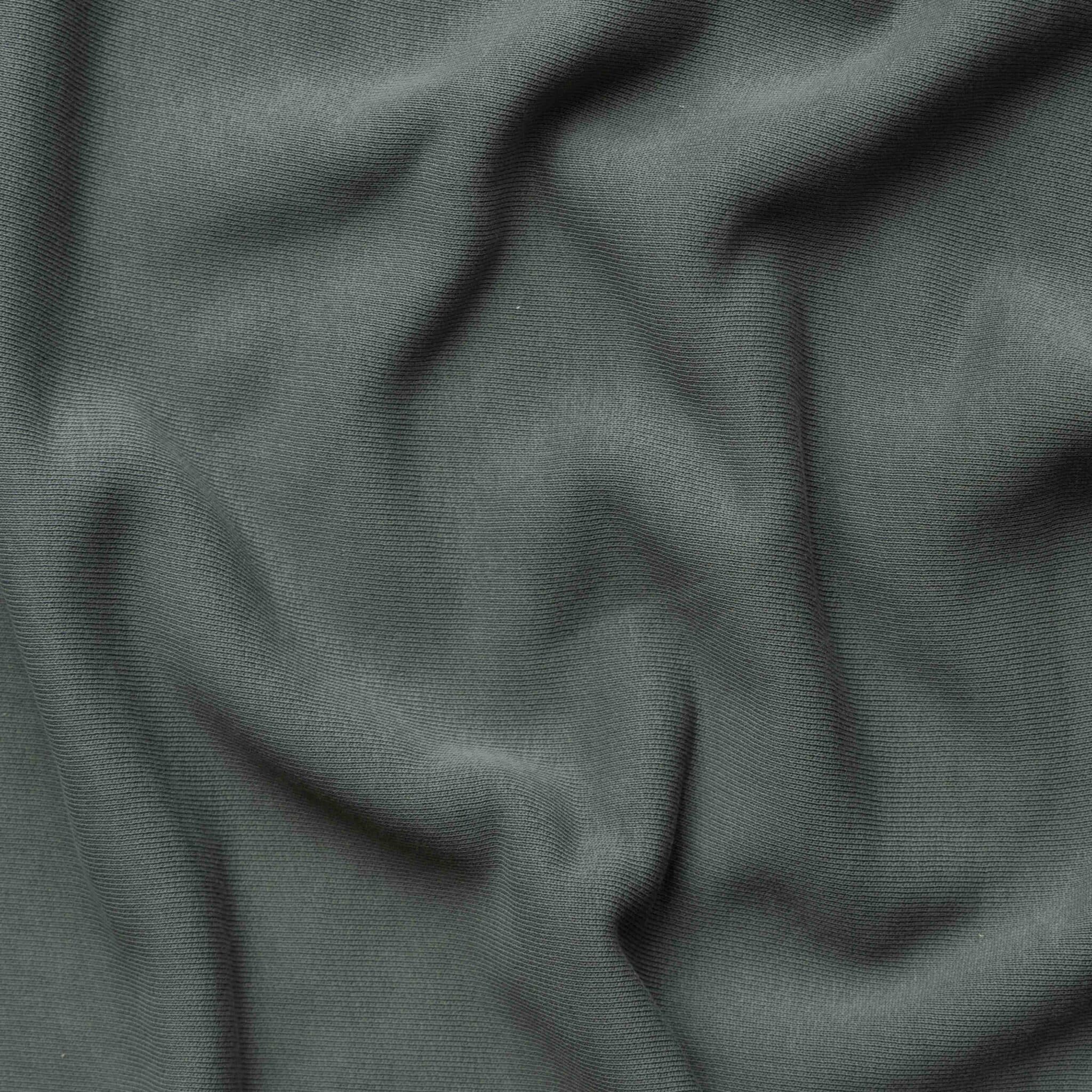 Heavy cotton sweat grijsgroen