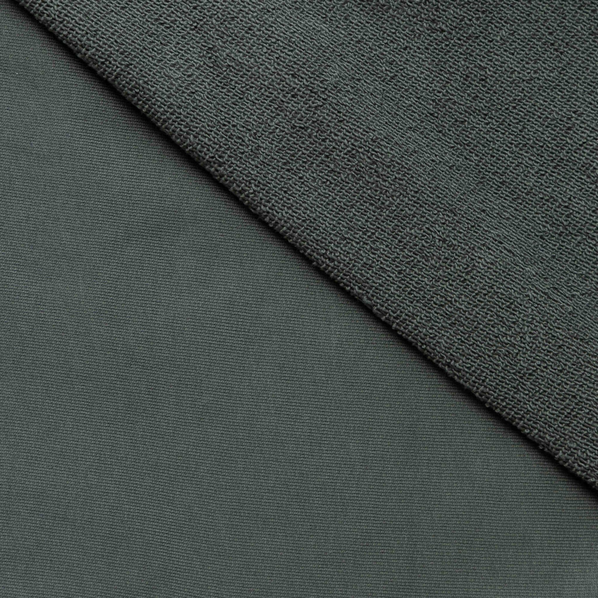 Heavy cotton sweat grijsgroen