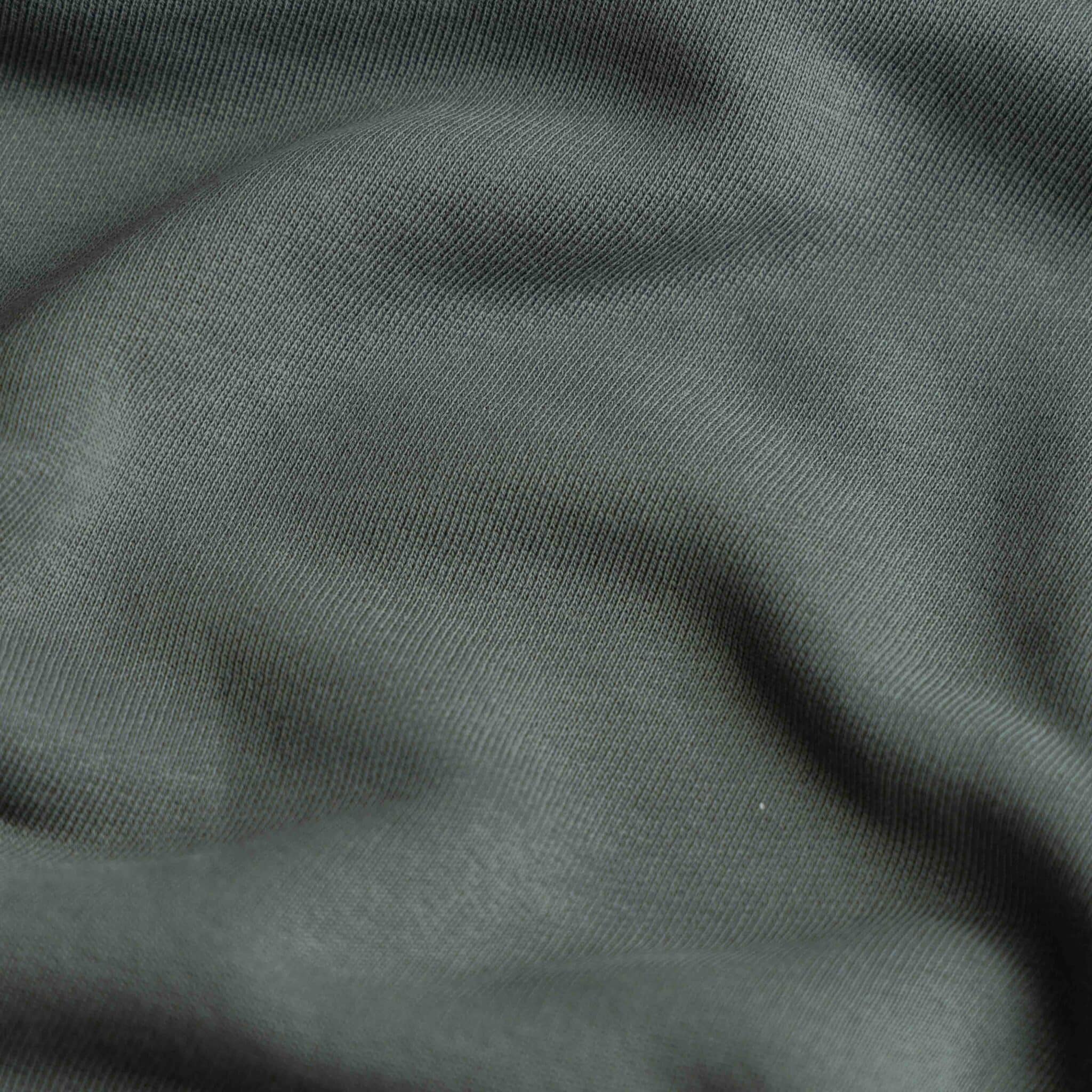Heavy cotton sweat grijsgroen