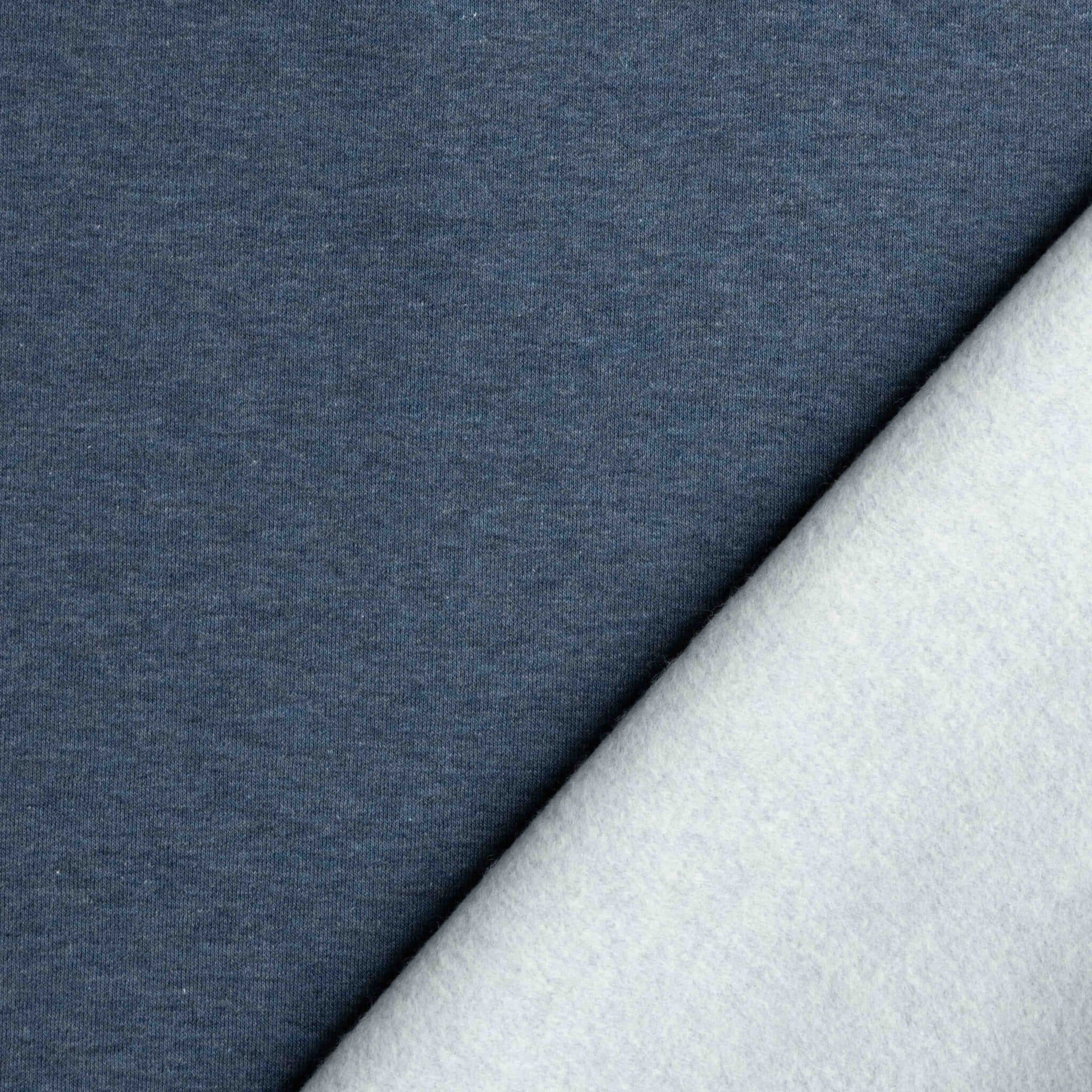 Heavy jogging brushed navy melange