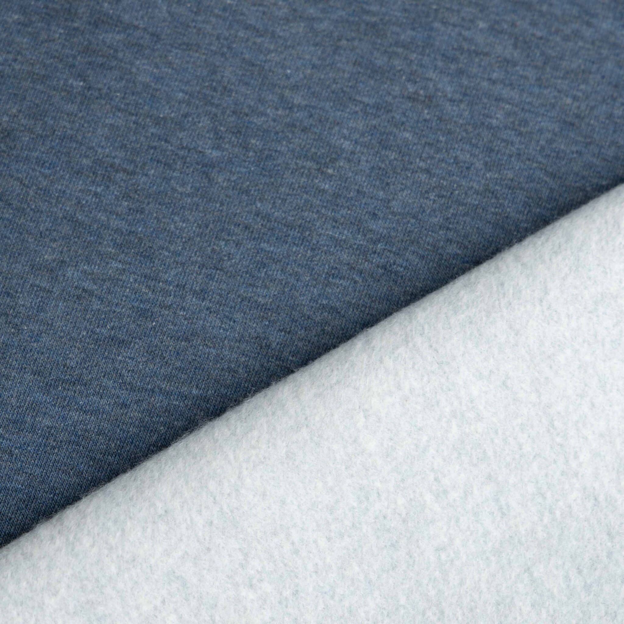 Heavy jogging brushed navy melange
