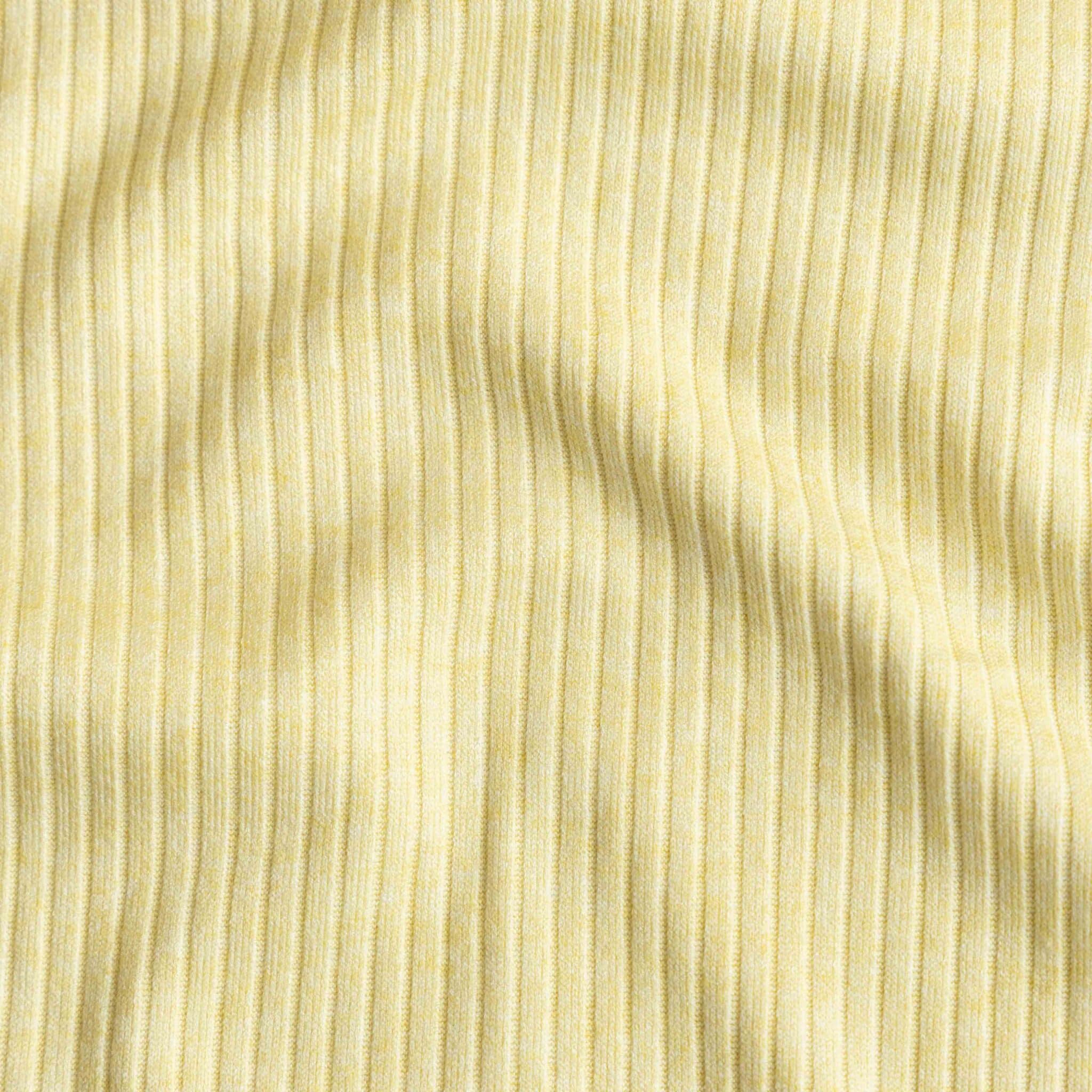 Heavy knitted rib lichtgeel