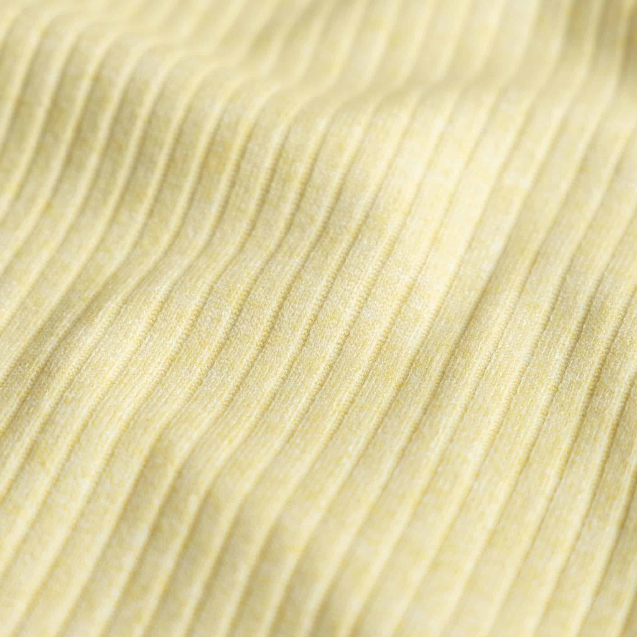 Heavy knitted rib lichtgeel