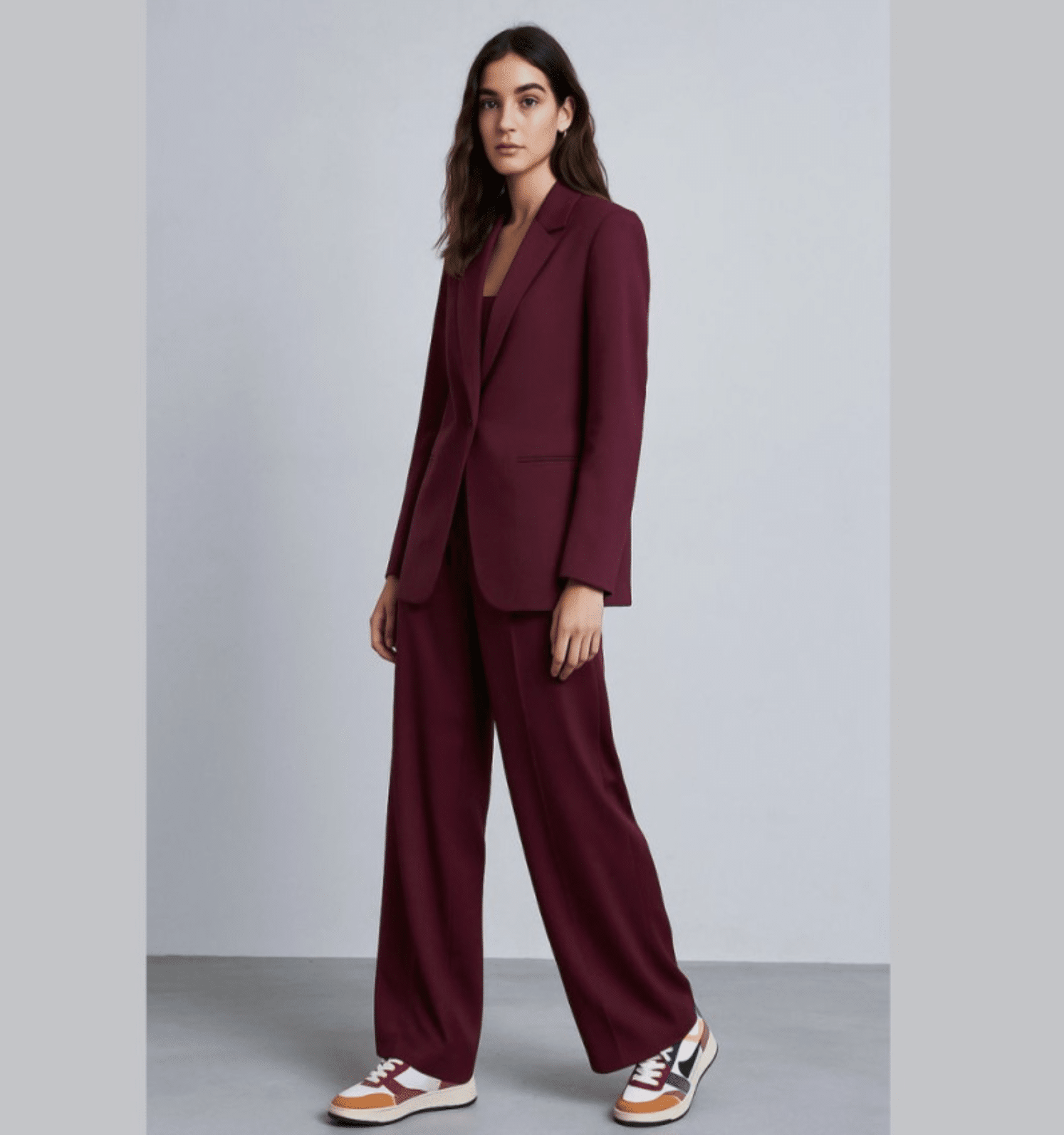 Heavy viscose twill berry