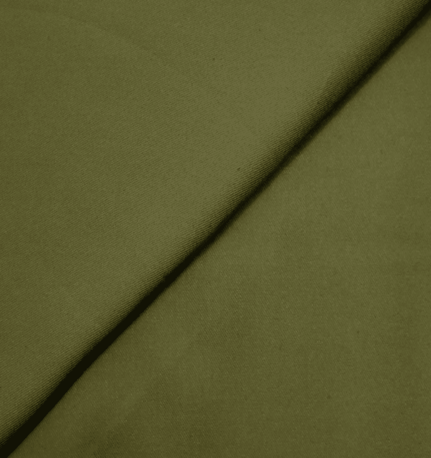 Heavy viscose twill olijfgroen