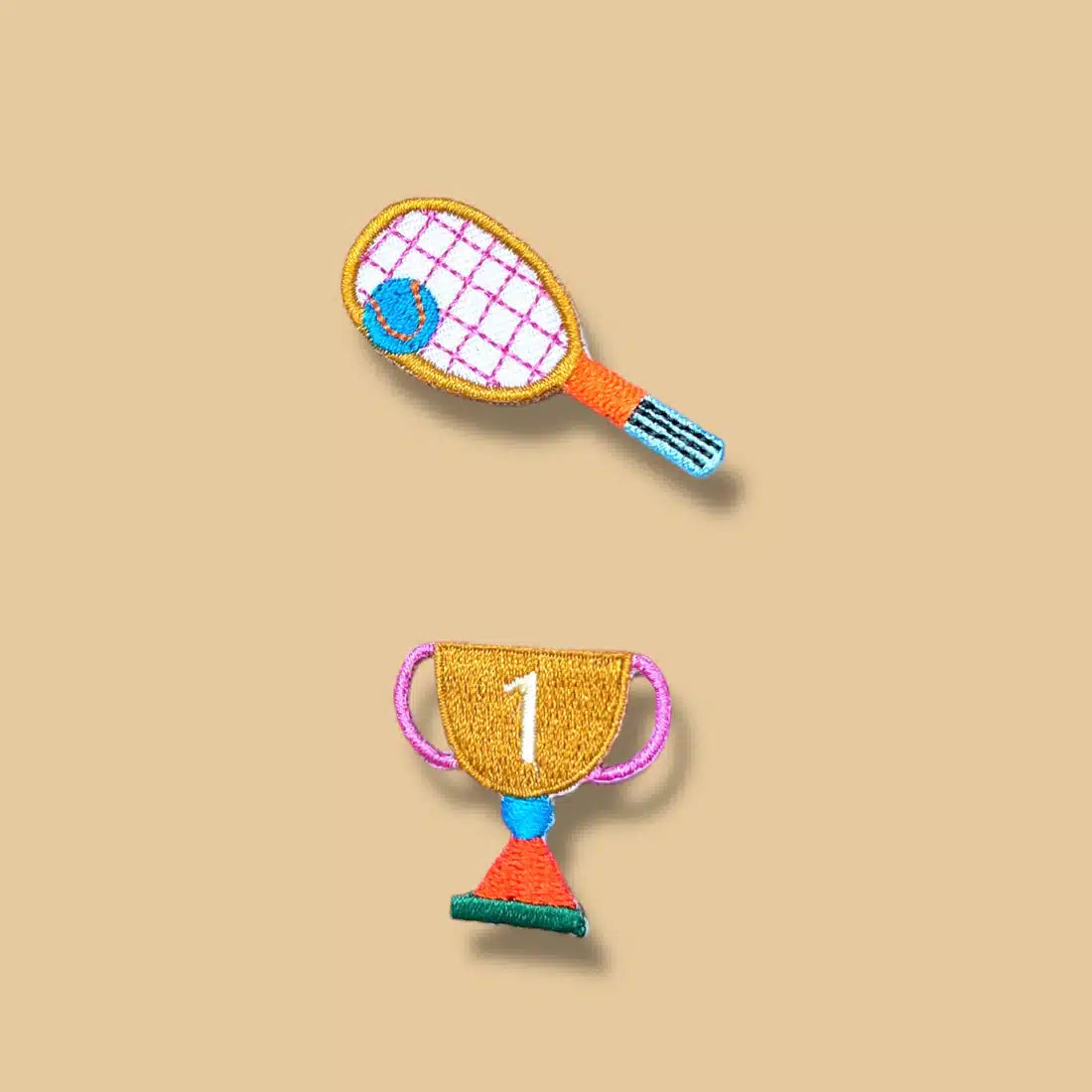 HejPatches - strijkapplicatie set tennis