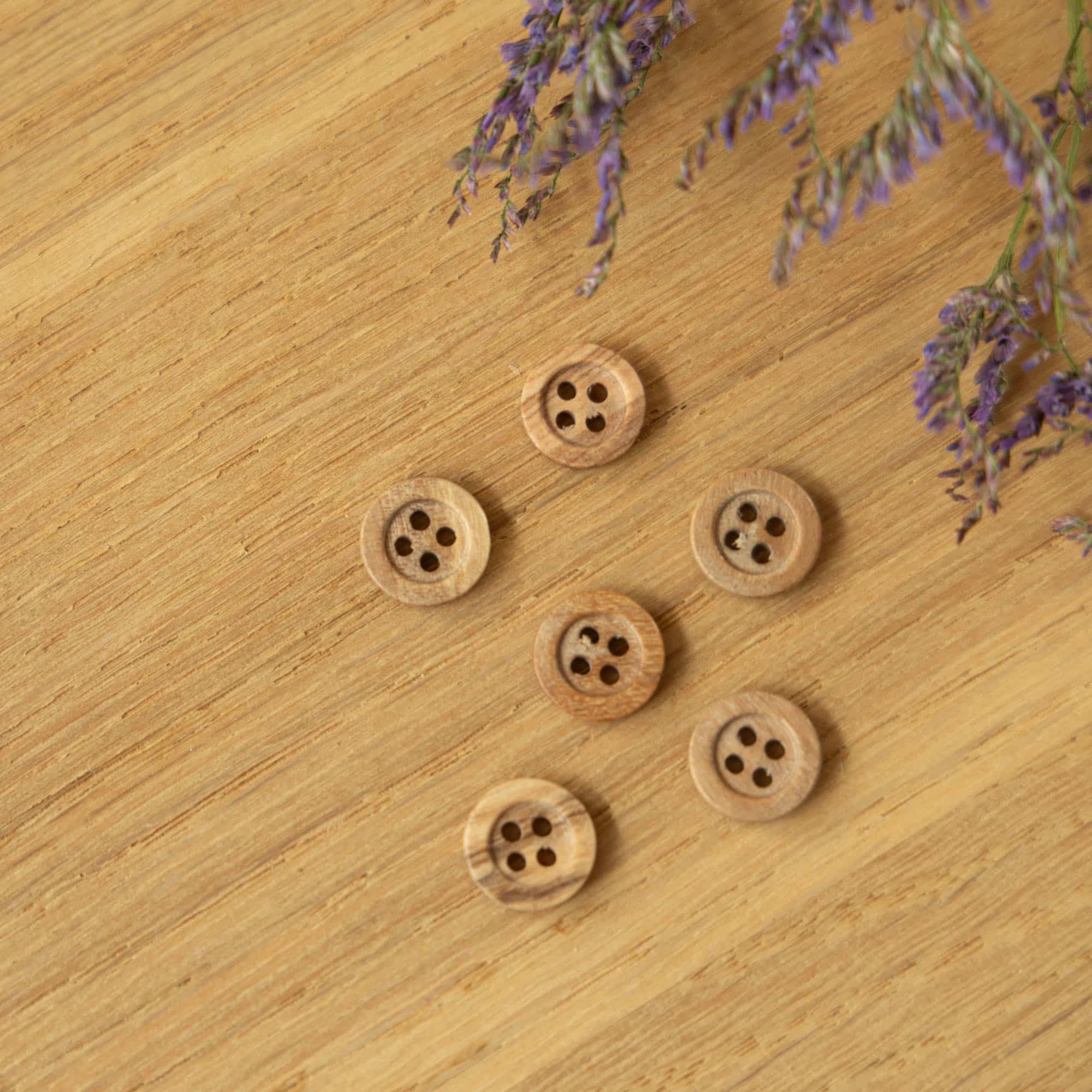 Houten knoop 10mm
