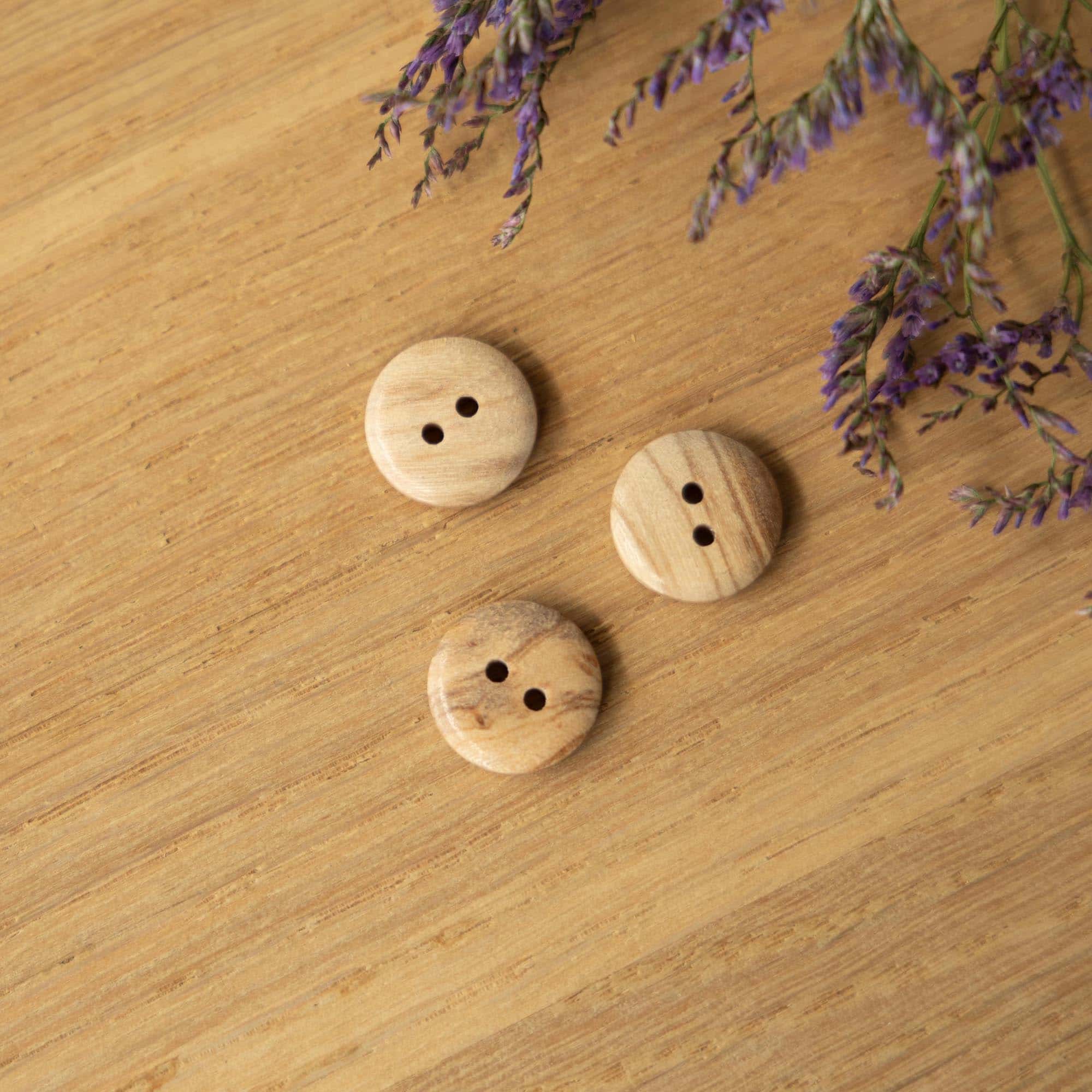 Houten knoop 15mm