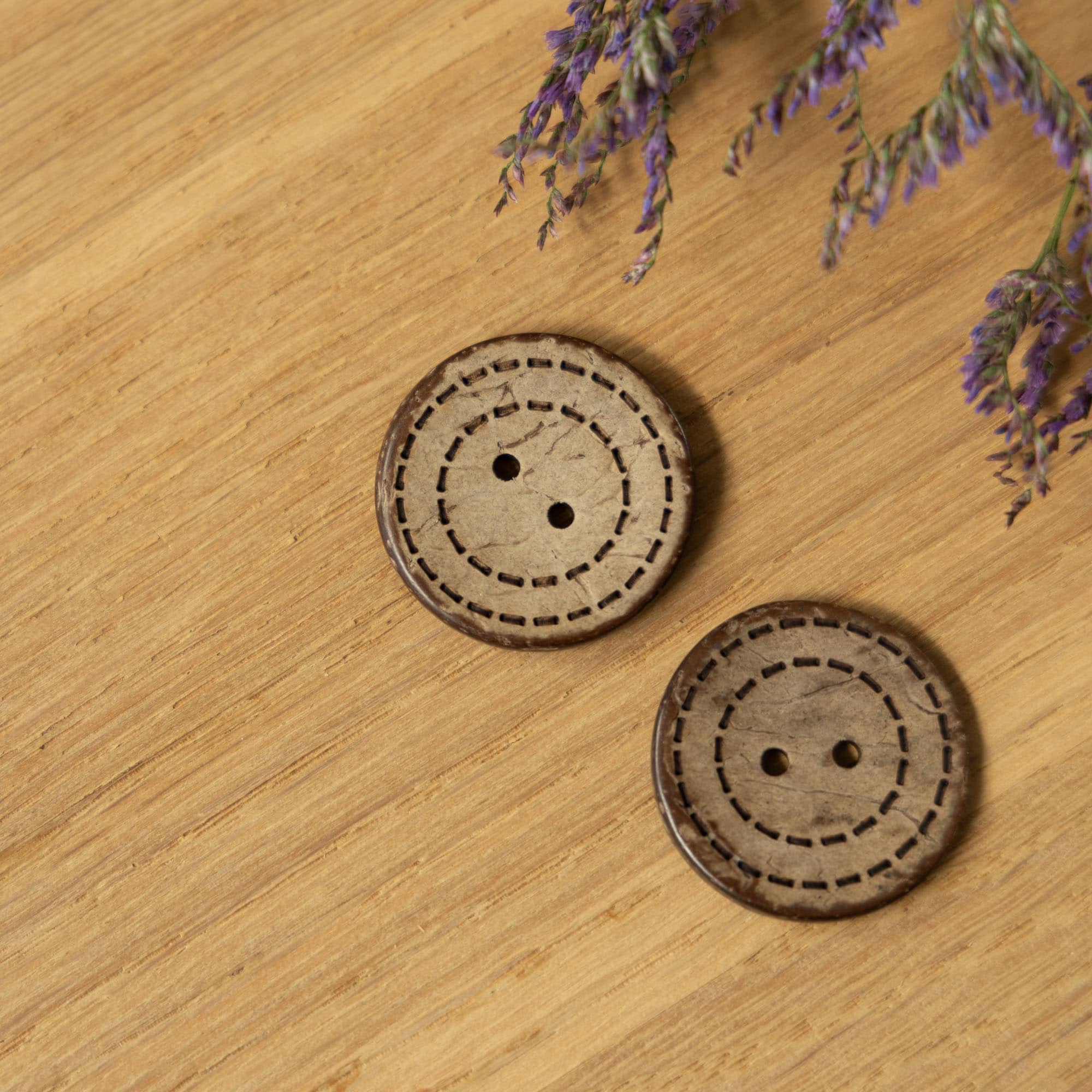 Houten knoop 27mm