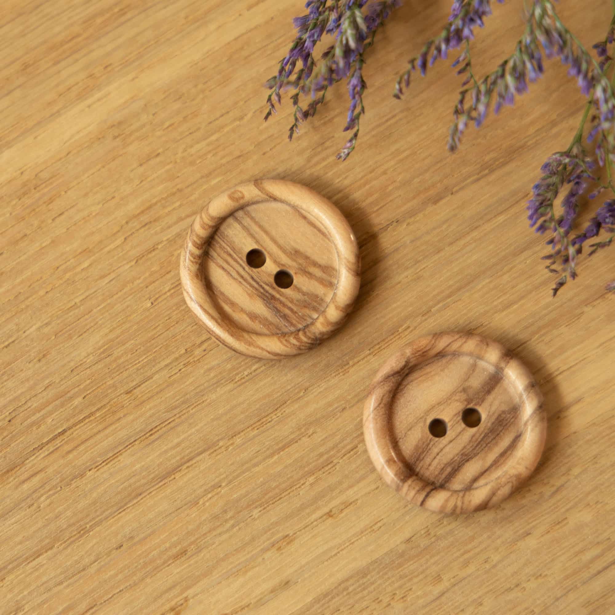 Houtlook knoop 28mm
