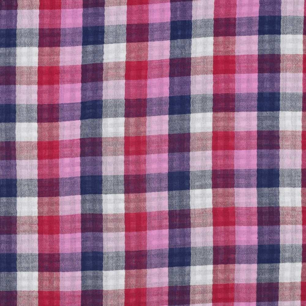 Hydrofiel double sided checks lila/navy