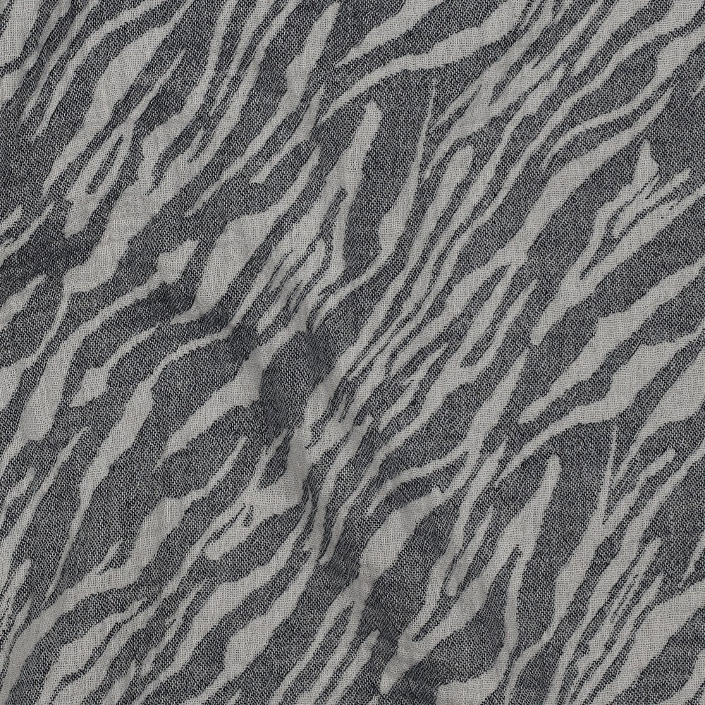 Hydrofiel jacquard zebraprint navy