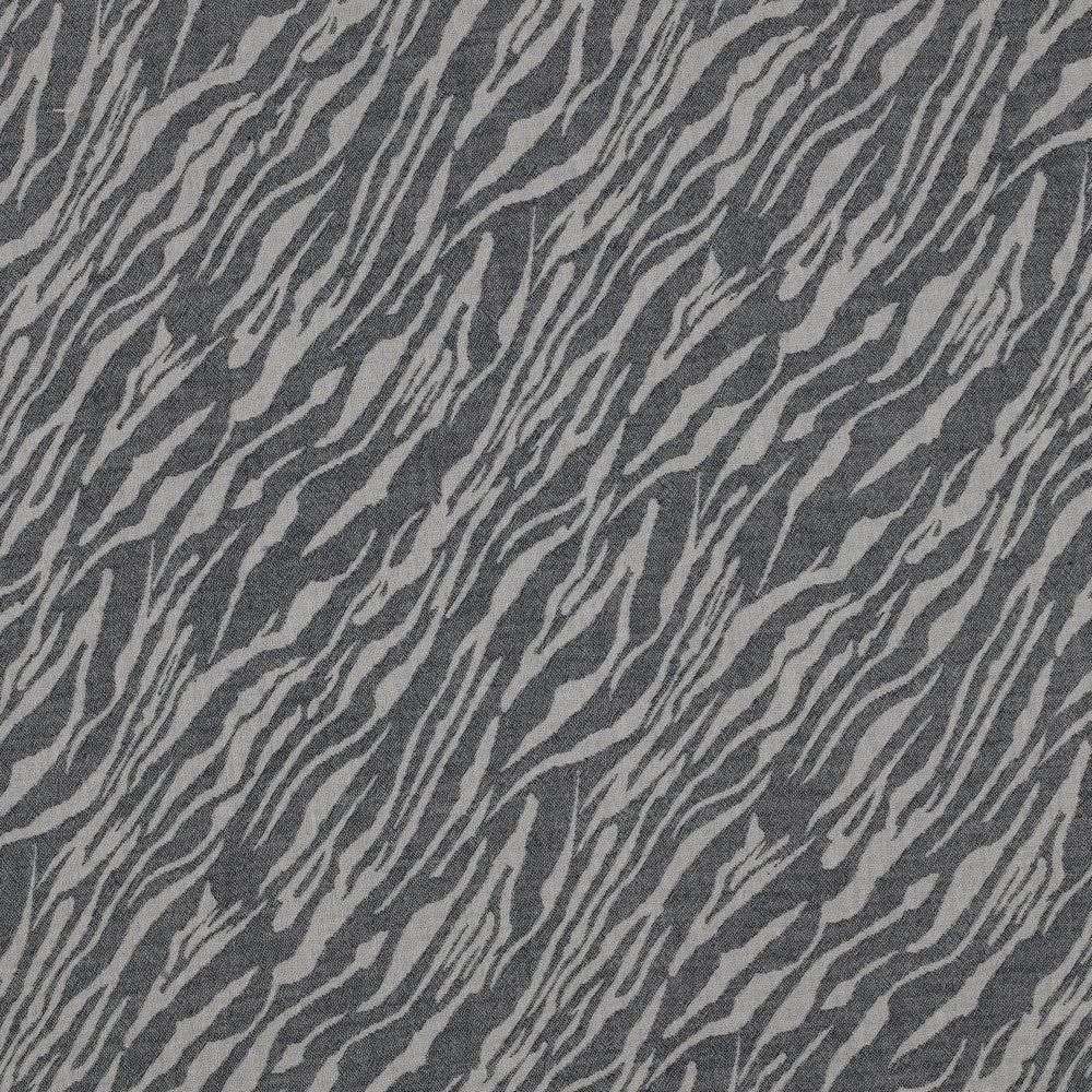 Hydrofiel jacquard zebraprint navy