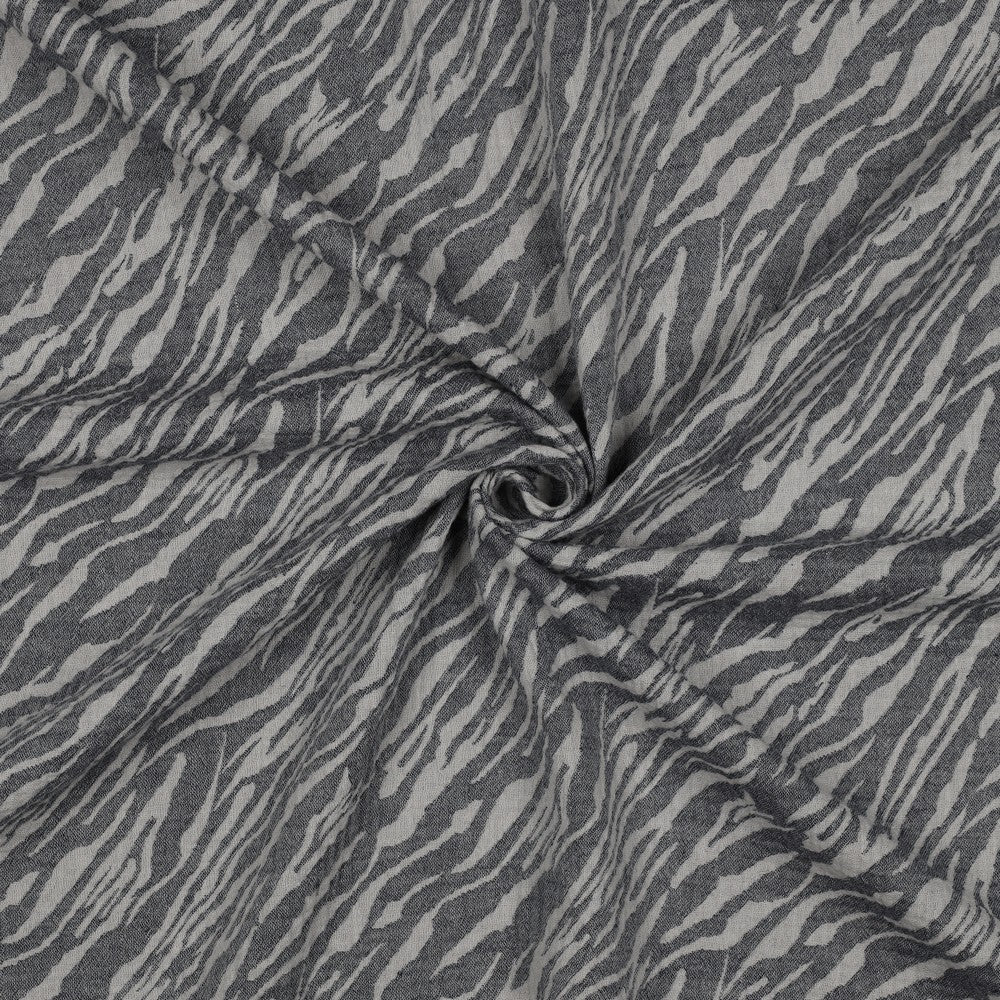 Hydrofiel jacquard zebraprint navy