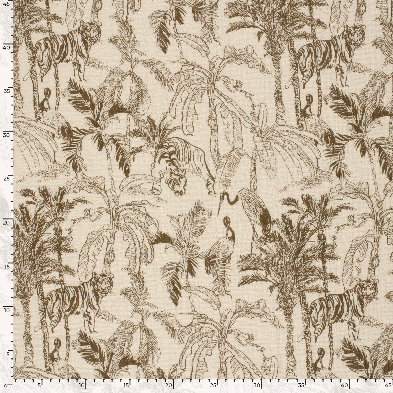 Hydrofiel jungle naturel/taupe