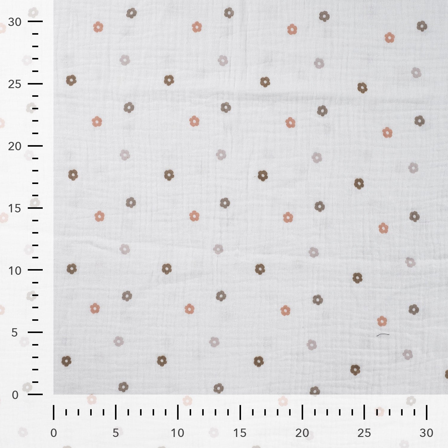 Hydrofiel kleine bloemen offwhite