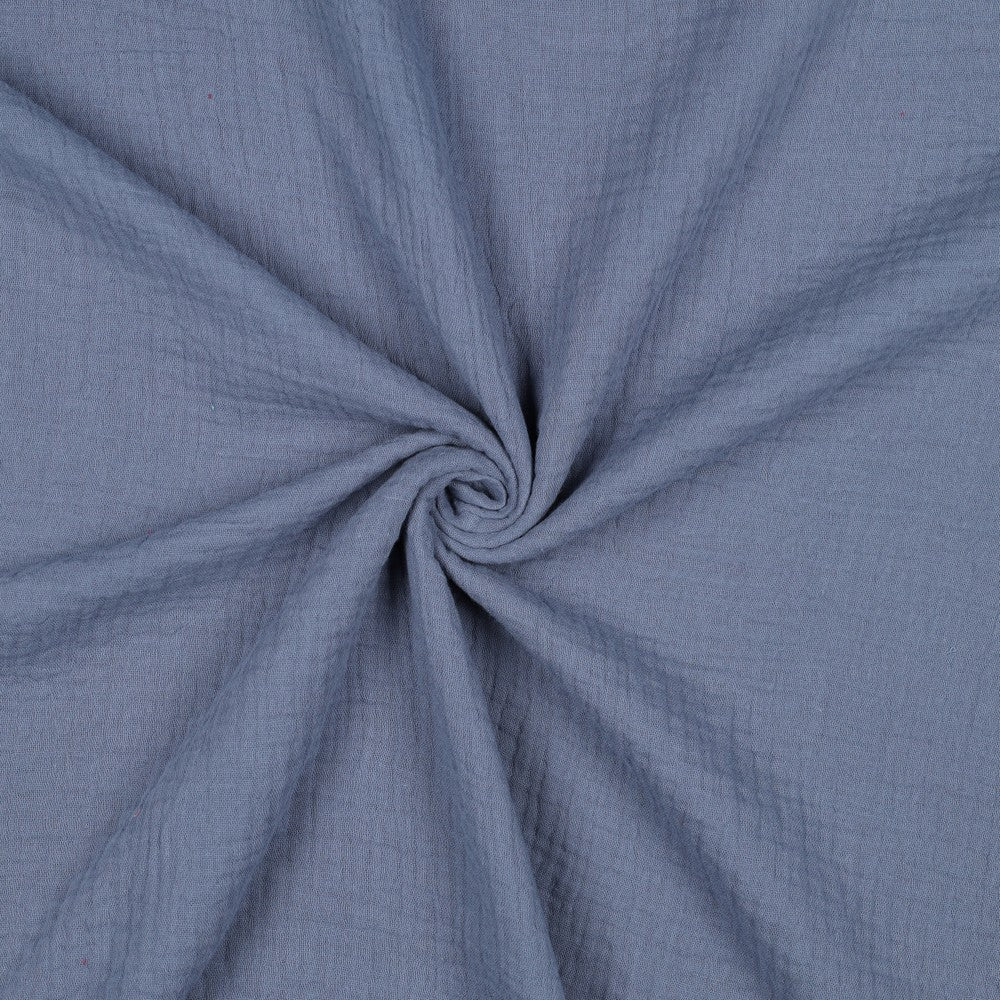 Hydrofiel uni jeansblauw