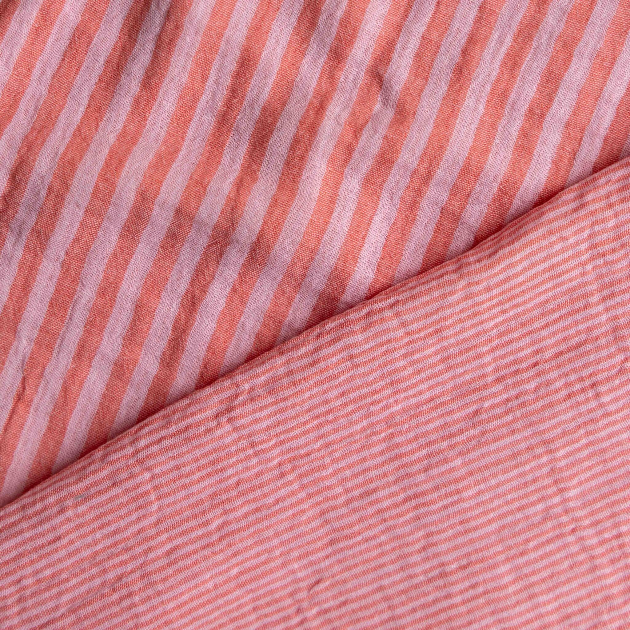 Hydrofiel yarn dyed strepen roze/cerise
