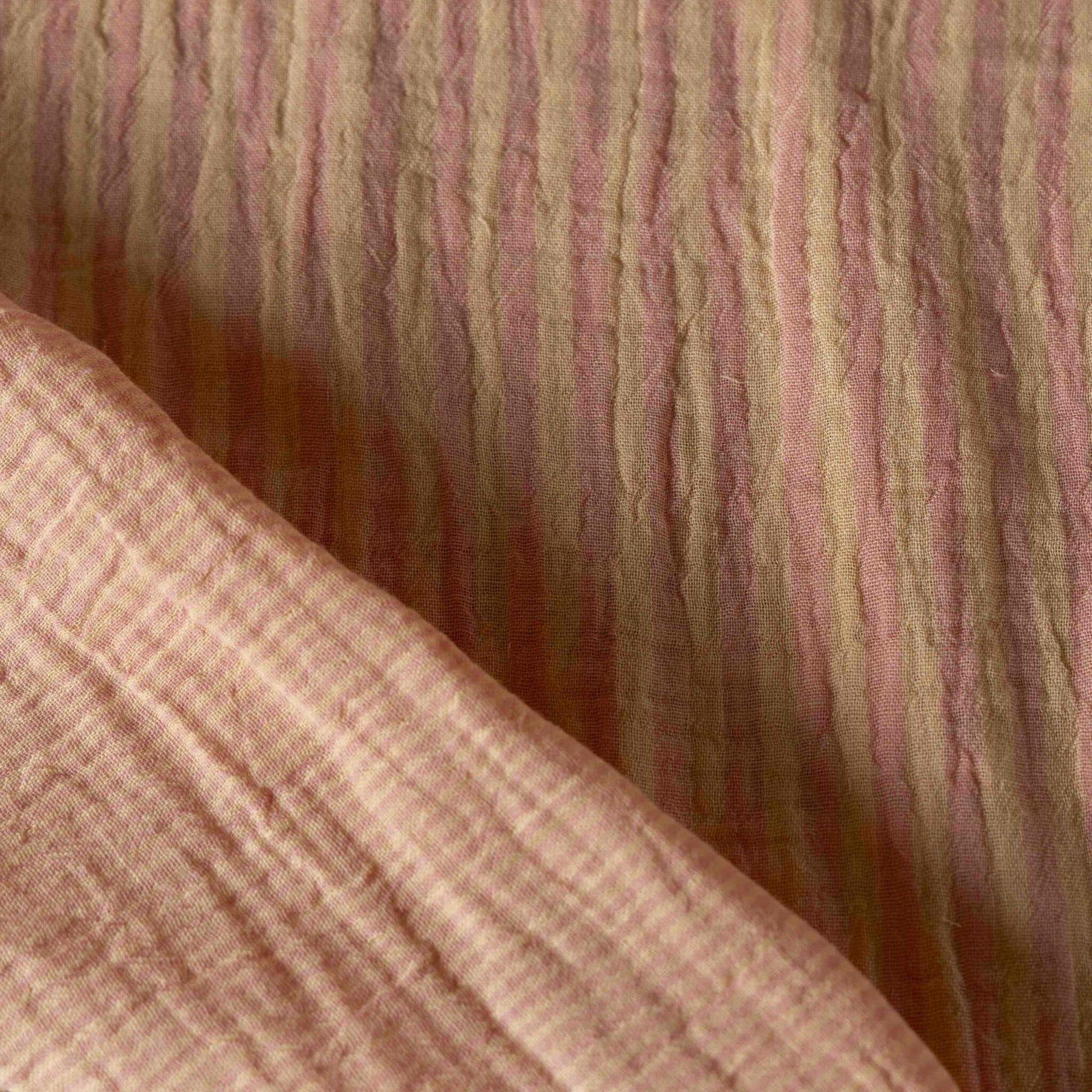 Hydrofiel yarn dyed strepen sorbet/melon