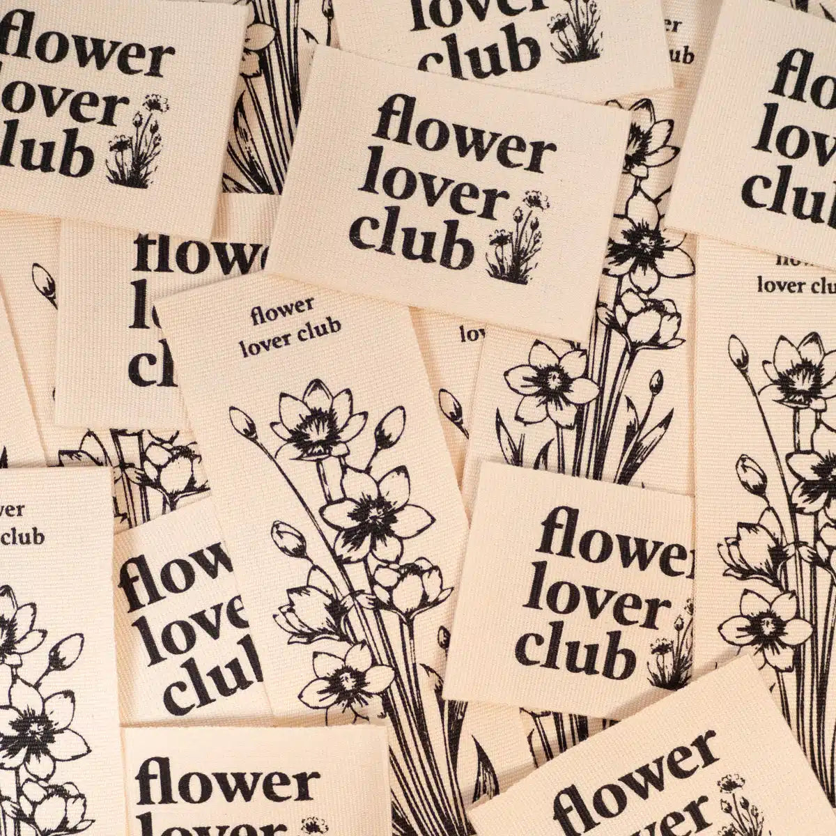 Ikatee - Flower lover club labels  (2 stuks)