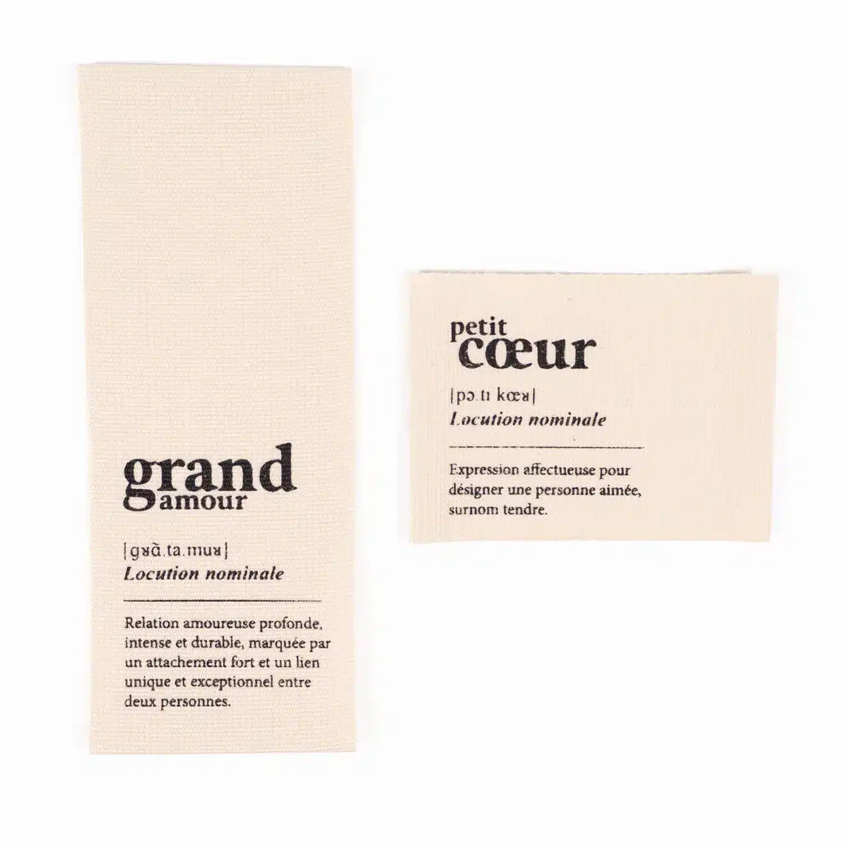 Ikatee - Grand cœur labels  (2 stuks)