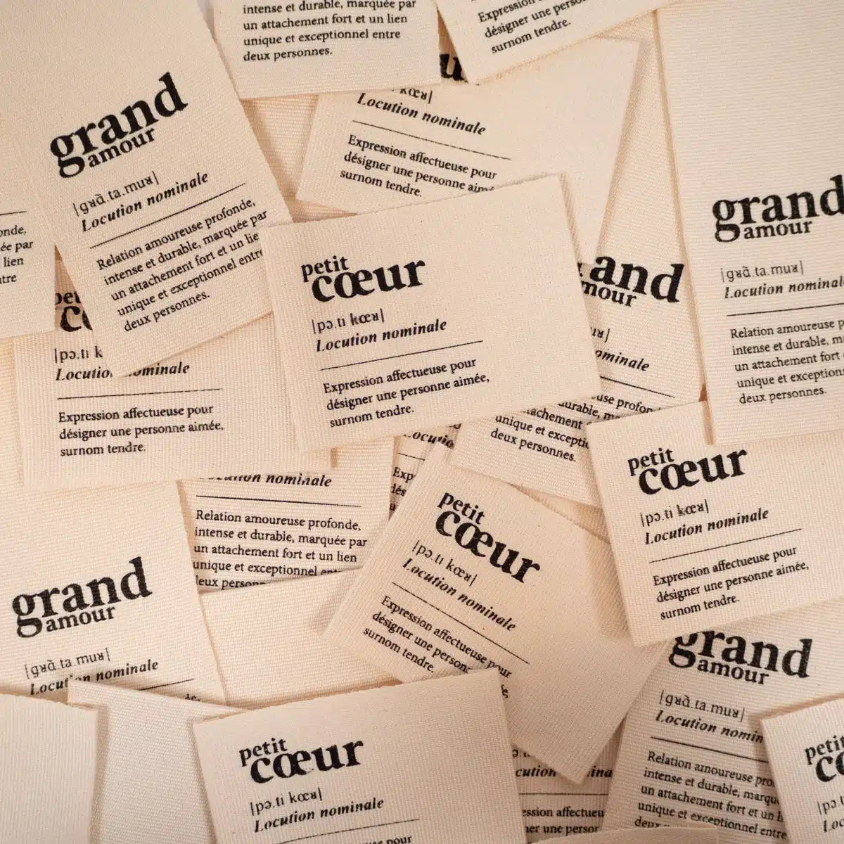 Ikatee - Grand cœur labels  (2 stuks)