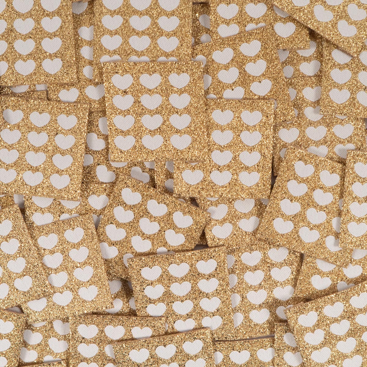 Ikatee - Harten goud/offwhite labels