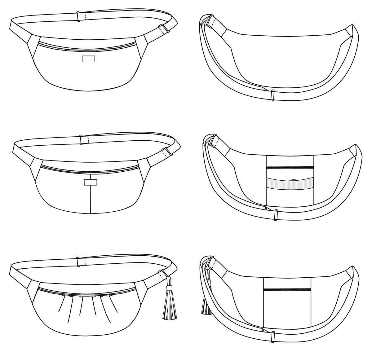Ikatee - Ikabanana fanny pack (papieren patroon)