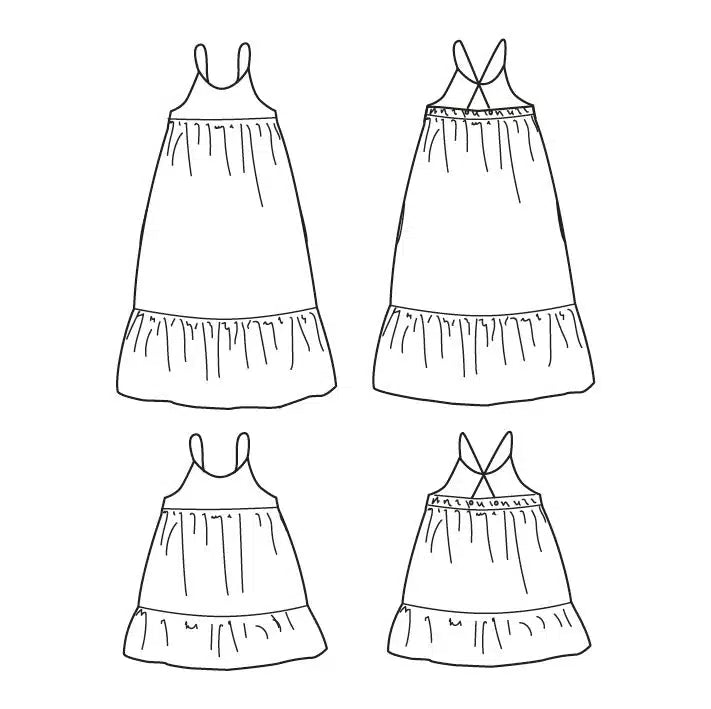 Ikatee - Lena jurk/blouse kids (papieren patroon)