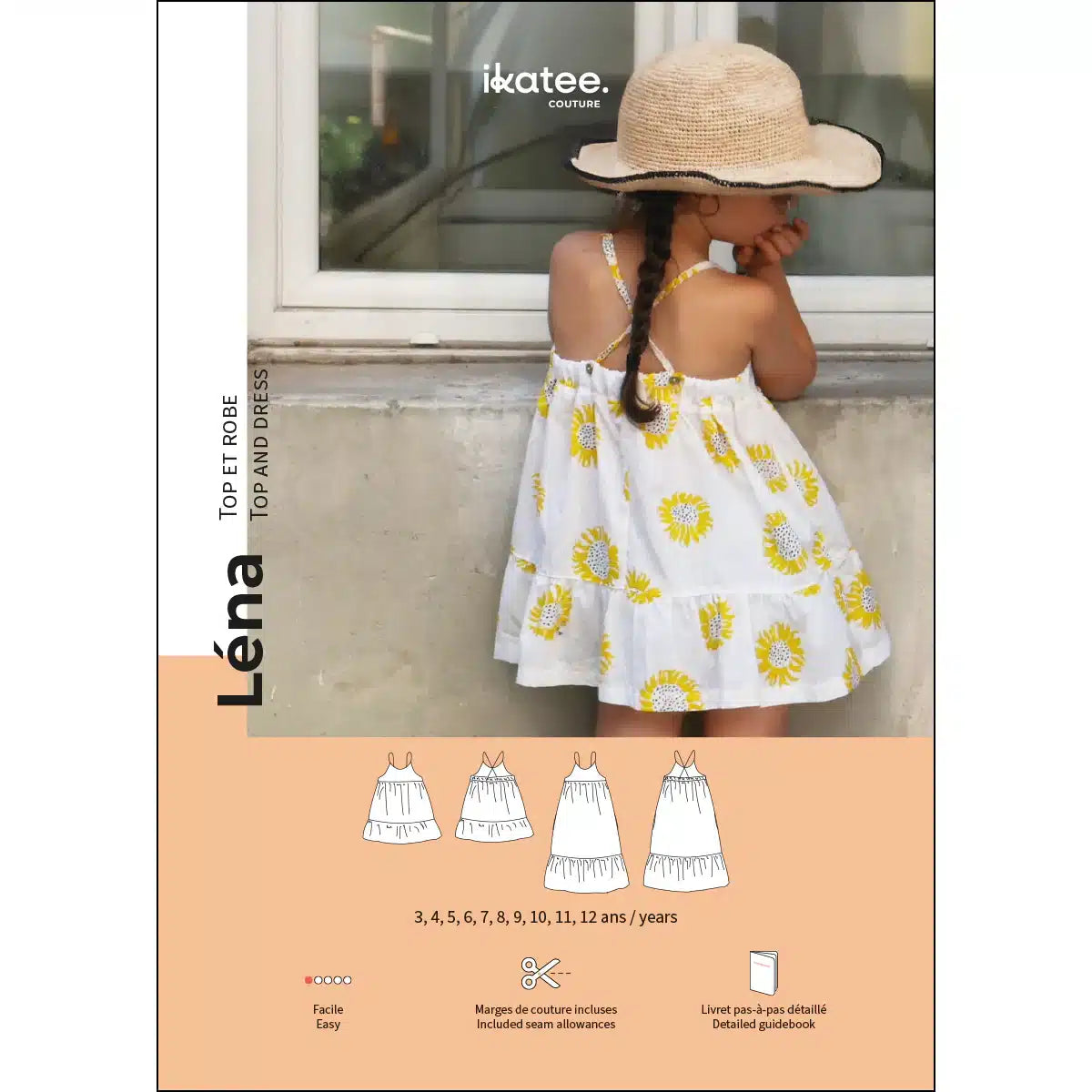 Ikatee - Lena jurk/blouse kids (papieren patroon)