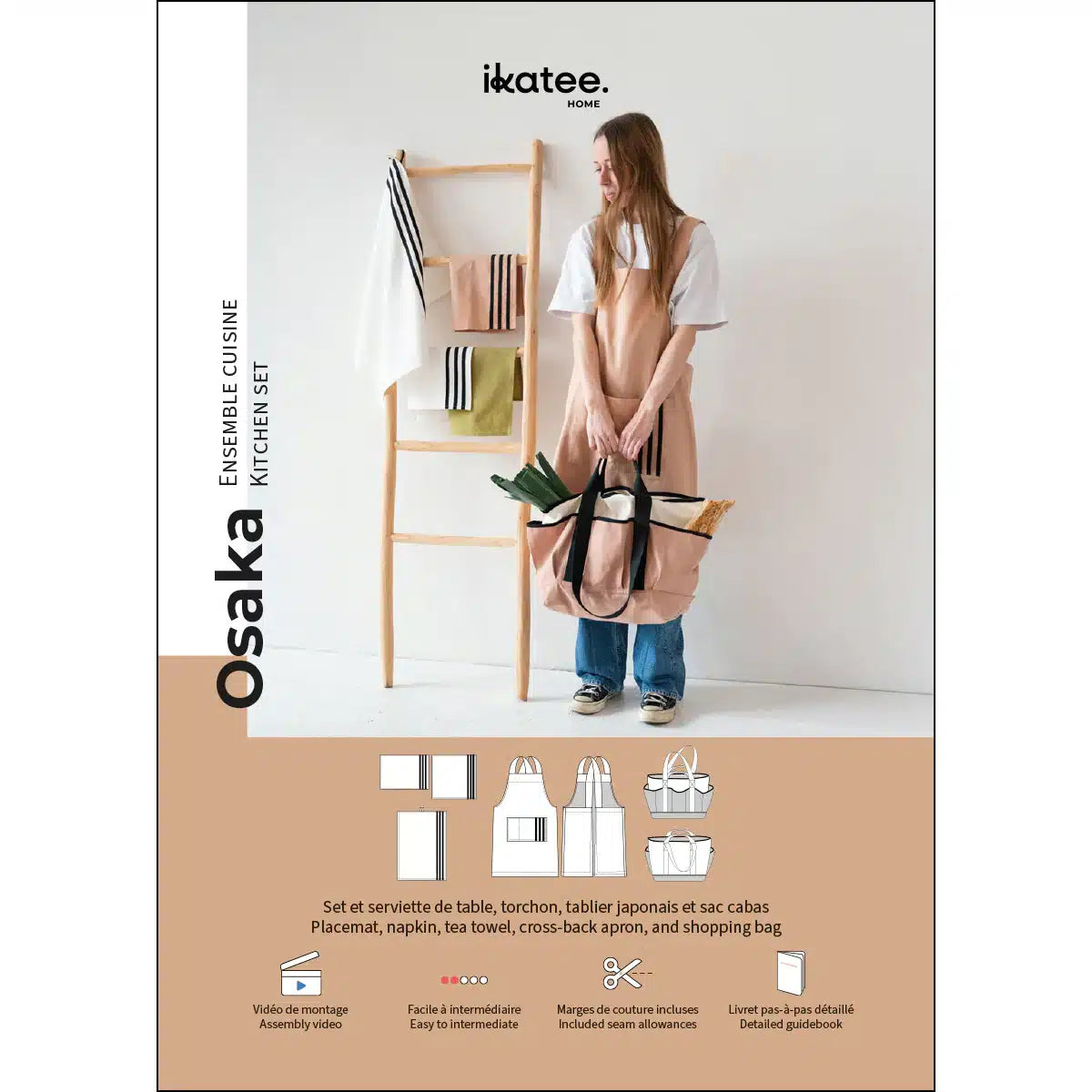 Ikatee - Osaka keukenaccesoires (papieren patroon)