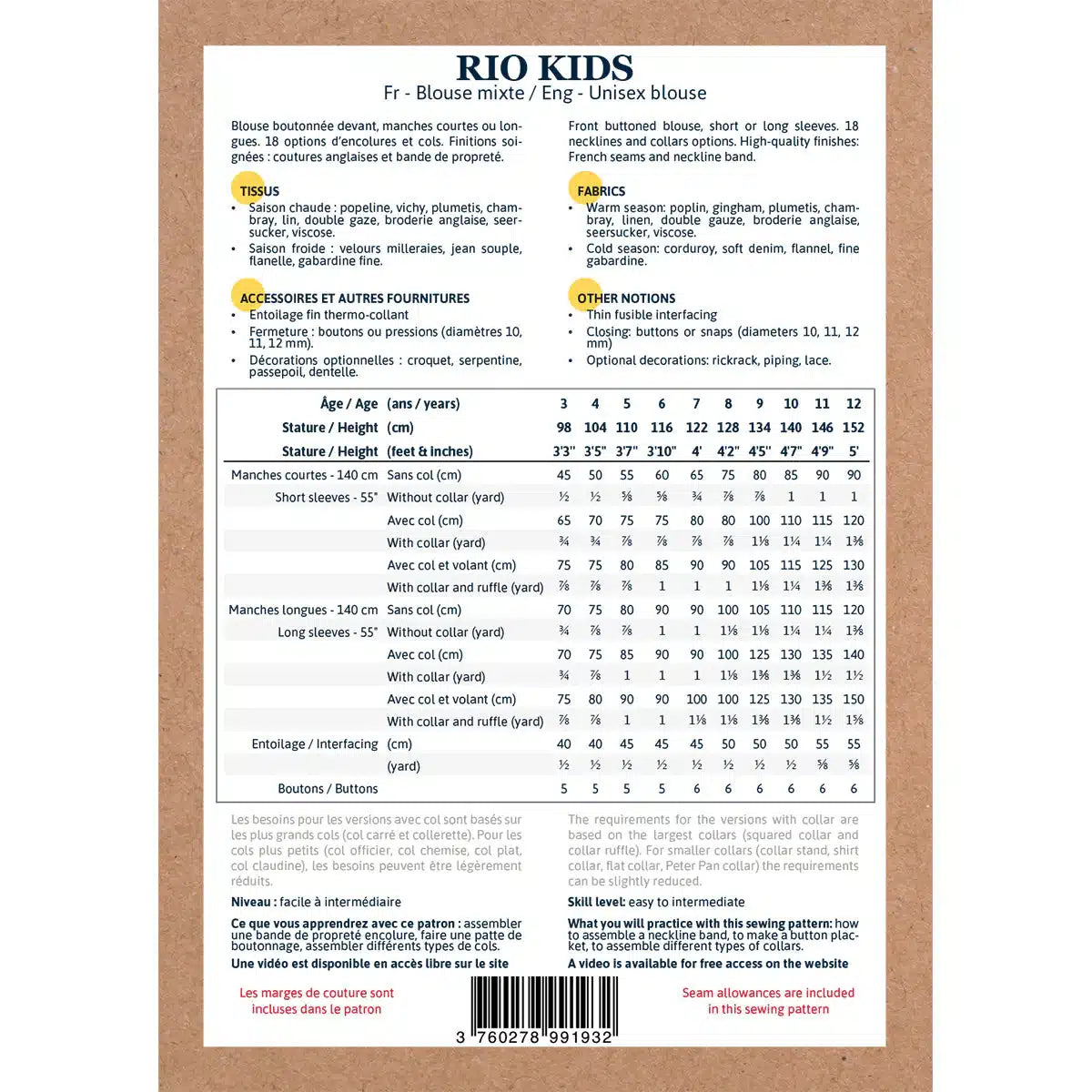 Ikatee - Rio kids (papieren patroon)