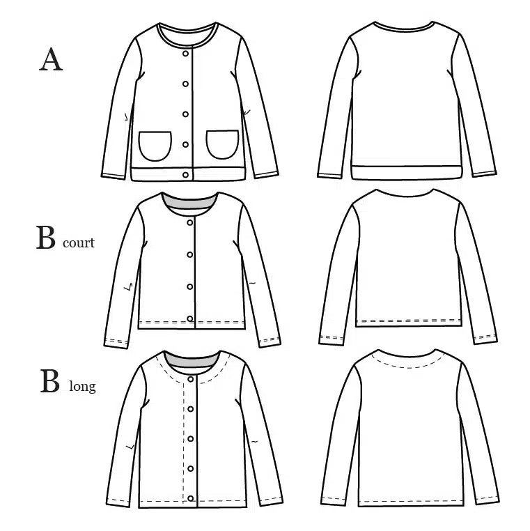 Ikatee - Vic vest &amp; jasje kids (papieren patroon)