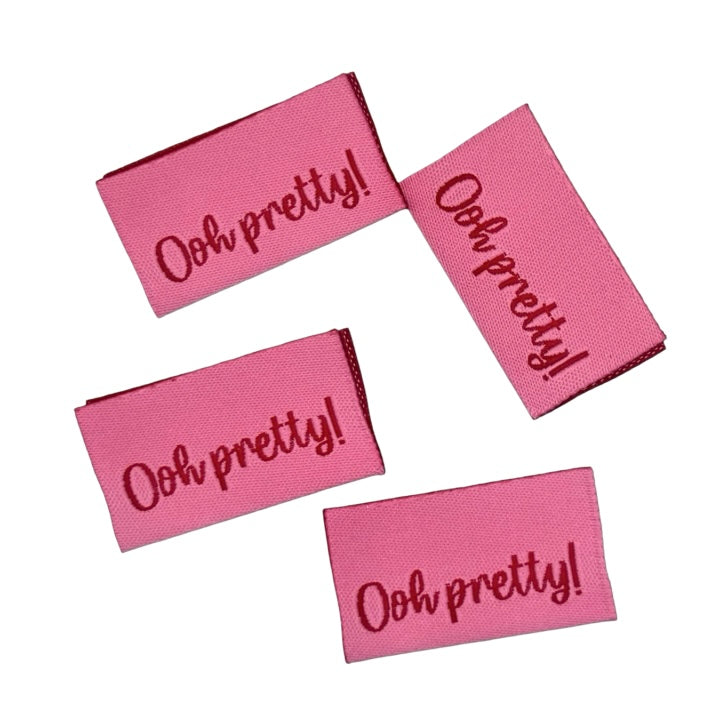 Loop&amp;Label - Ooh pretty - zijnaadlabels (4 stuks)