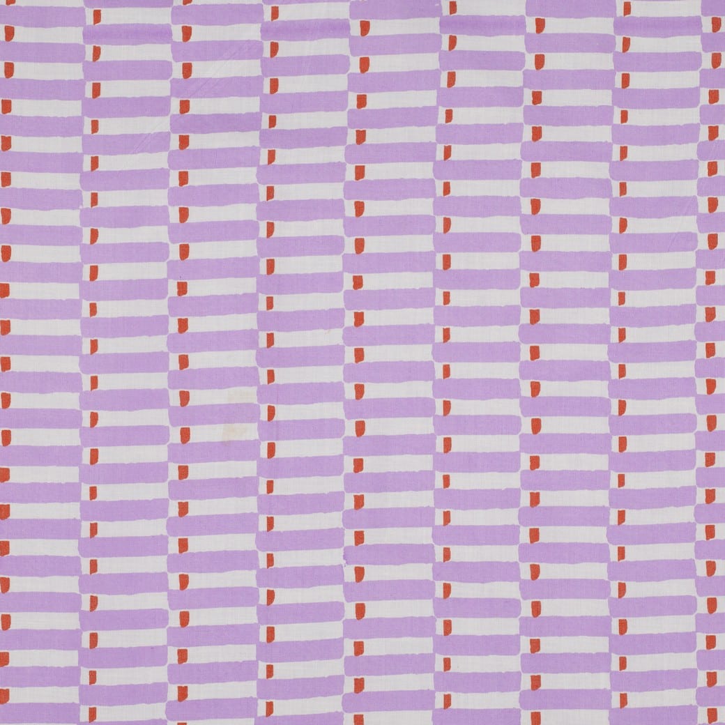 Indiase blockprint katoen geometrisch lila