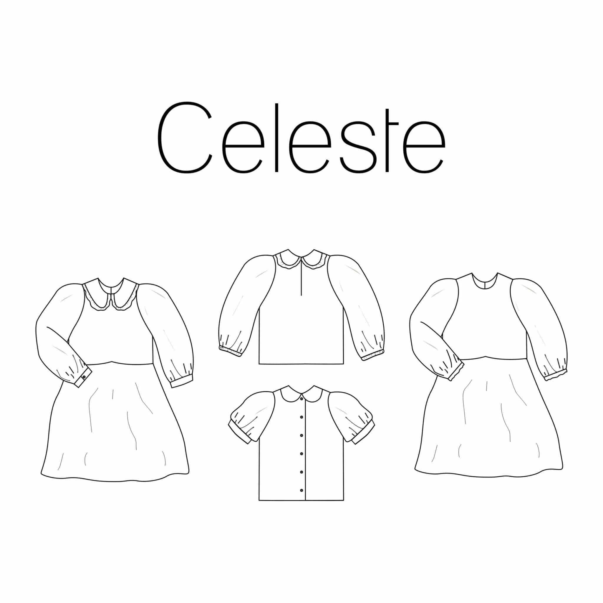 Iris May - Celeste jurk/blouse kids (geprint met digitale handleiding)