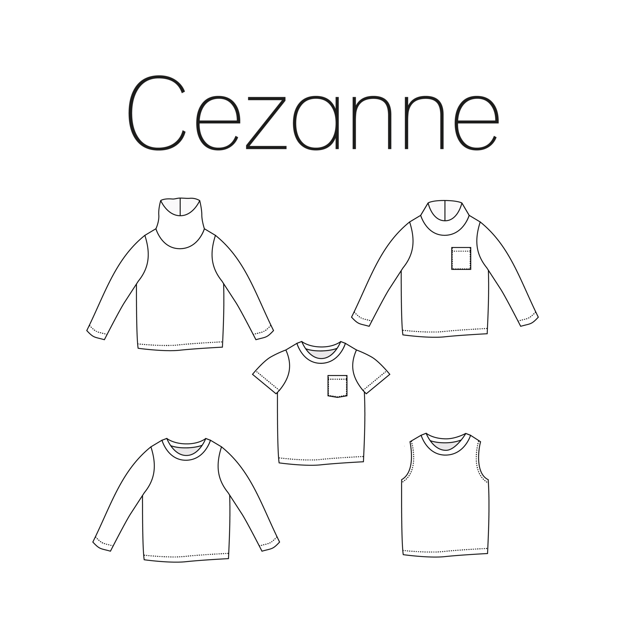 Iris May - Cezanne shirt unisex (geprint met digitale handleiding)