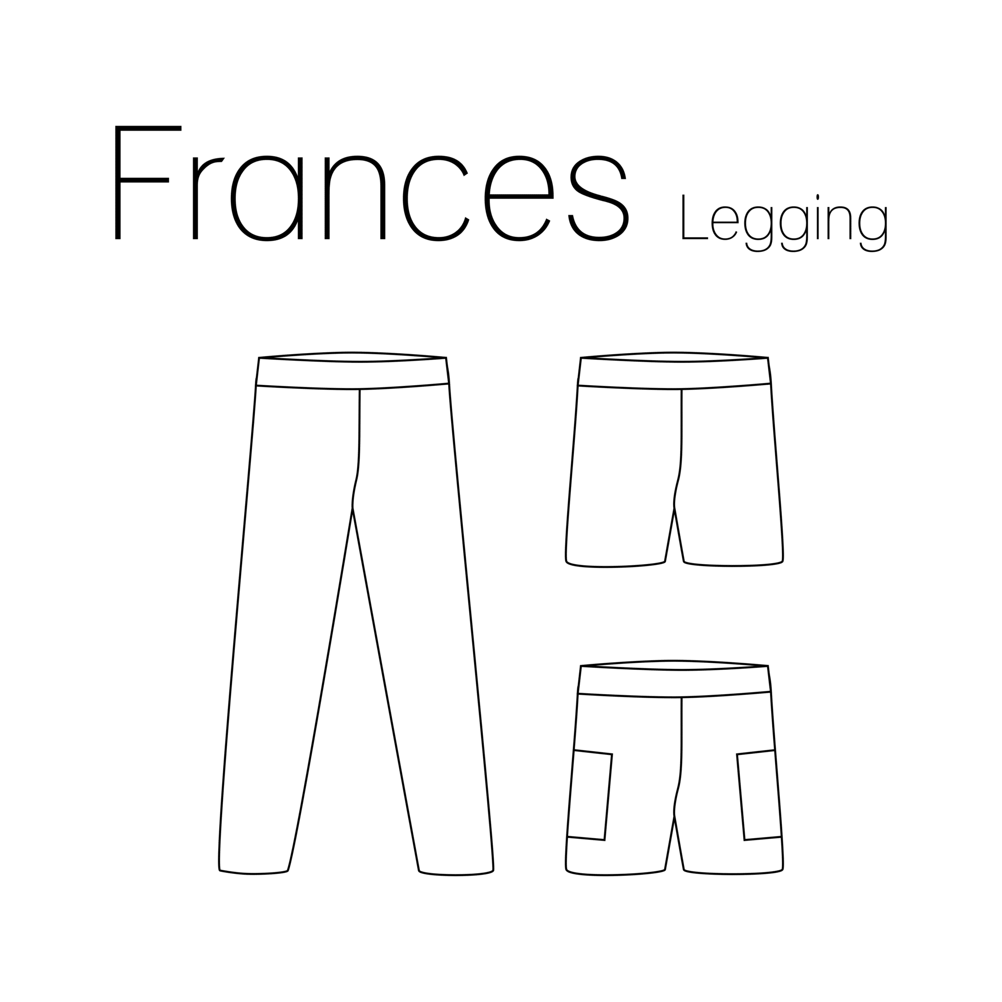 Iris May - Frances legging (geprint met digitale handleiding)