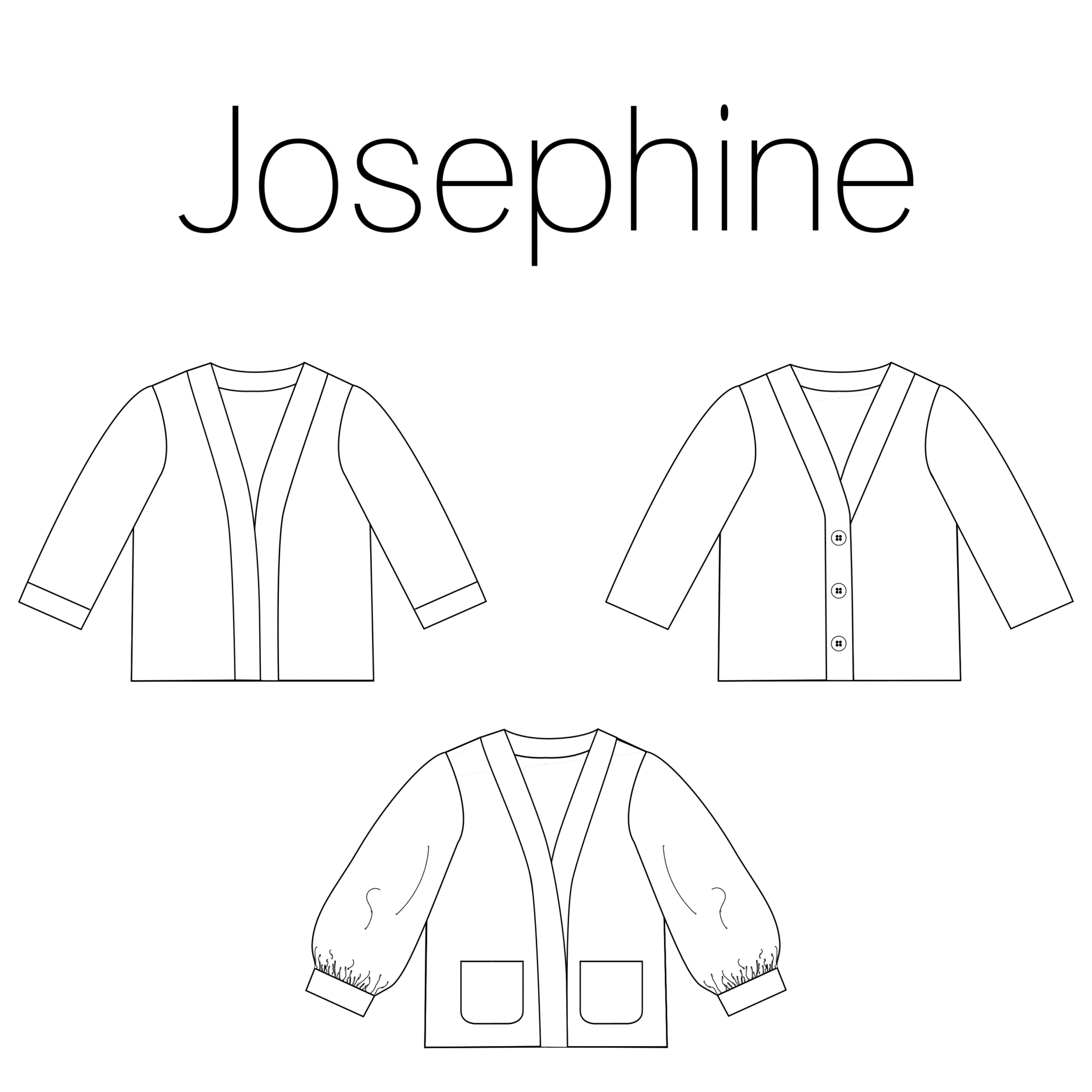 Iris May - Joseph(ine) cardigan kids (papieren patroon)