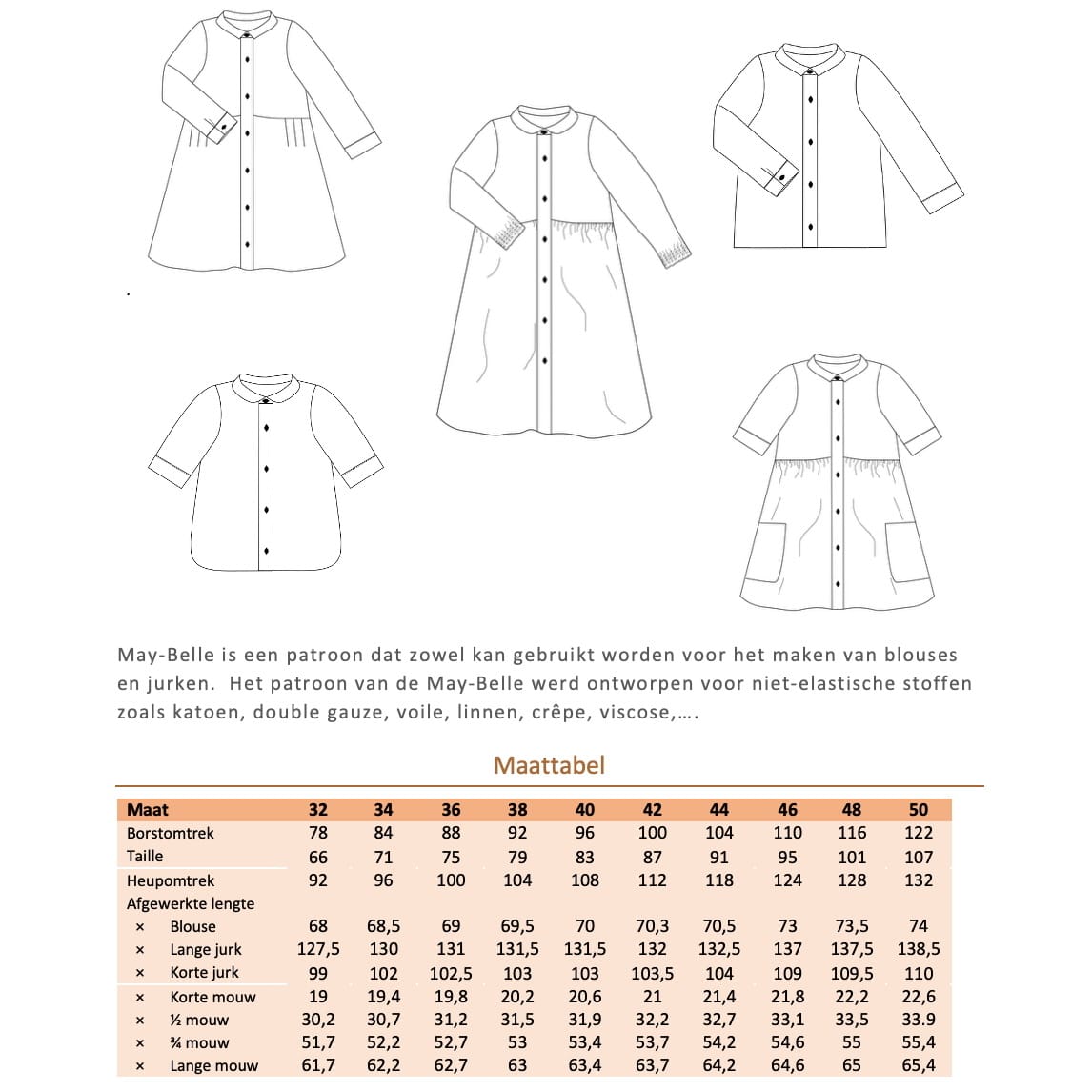 Iris May - May-Belle jurk/blouse dames