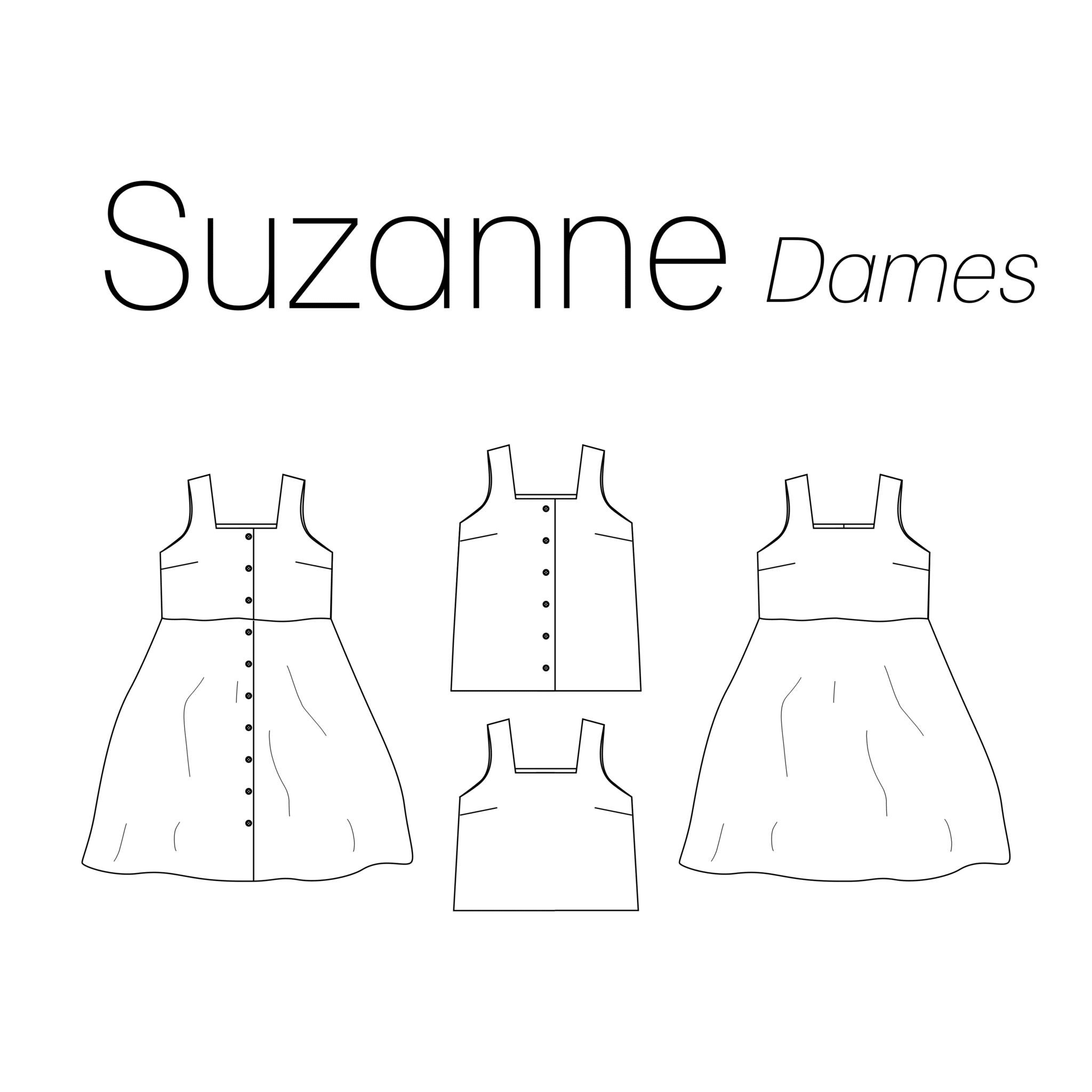 Iris May - Suzanne jurk/top dames (geprint met digitale handleiding)