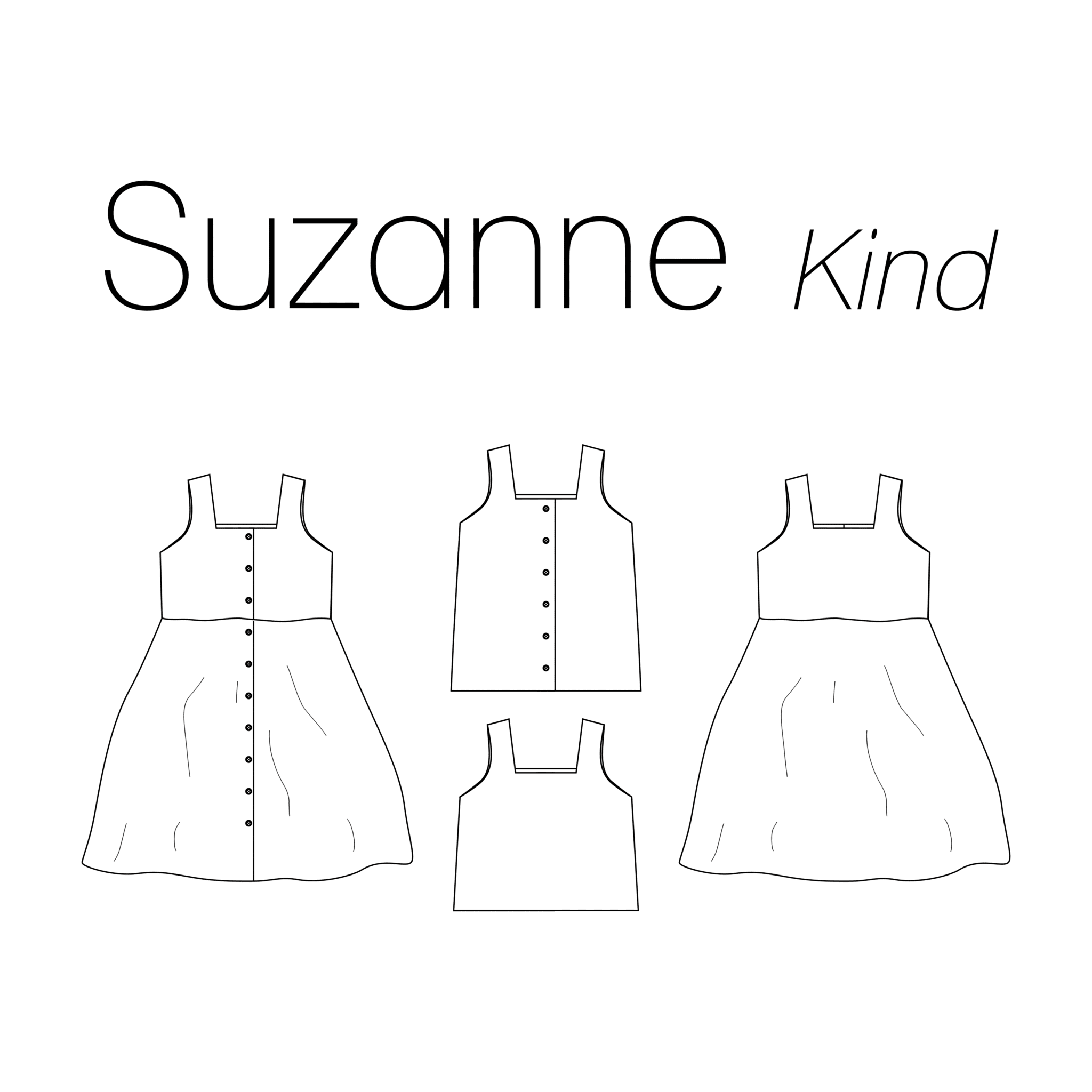 Iris May - Suzanne jurk/top kids (geprint met digitale handleiding)