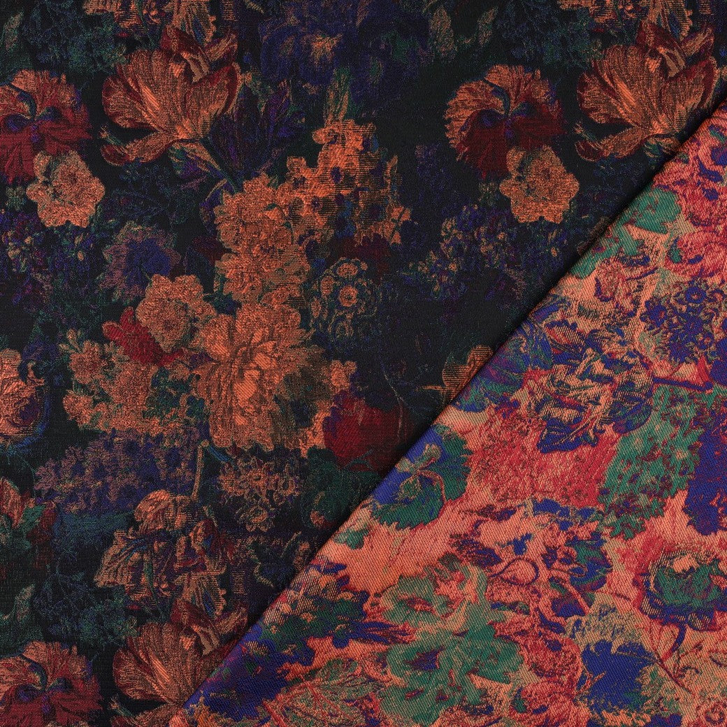 Jacquard bloemen multicolor