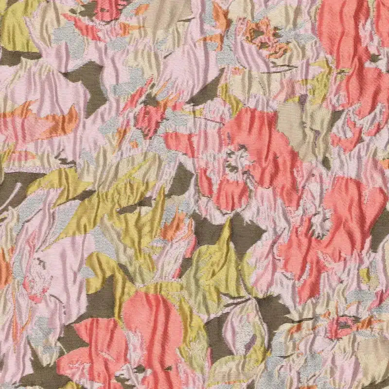 Jacquard gekleurde bloemen