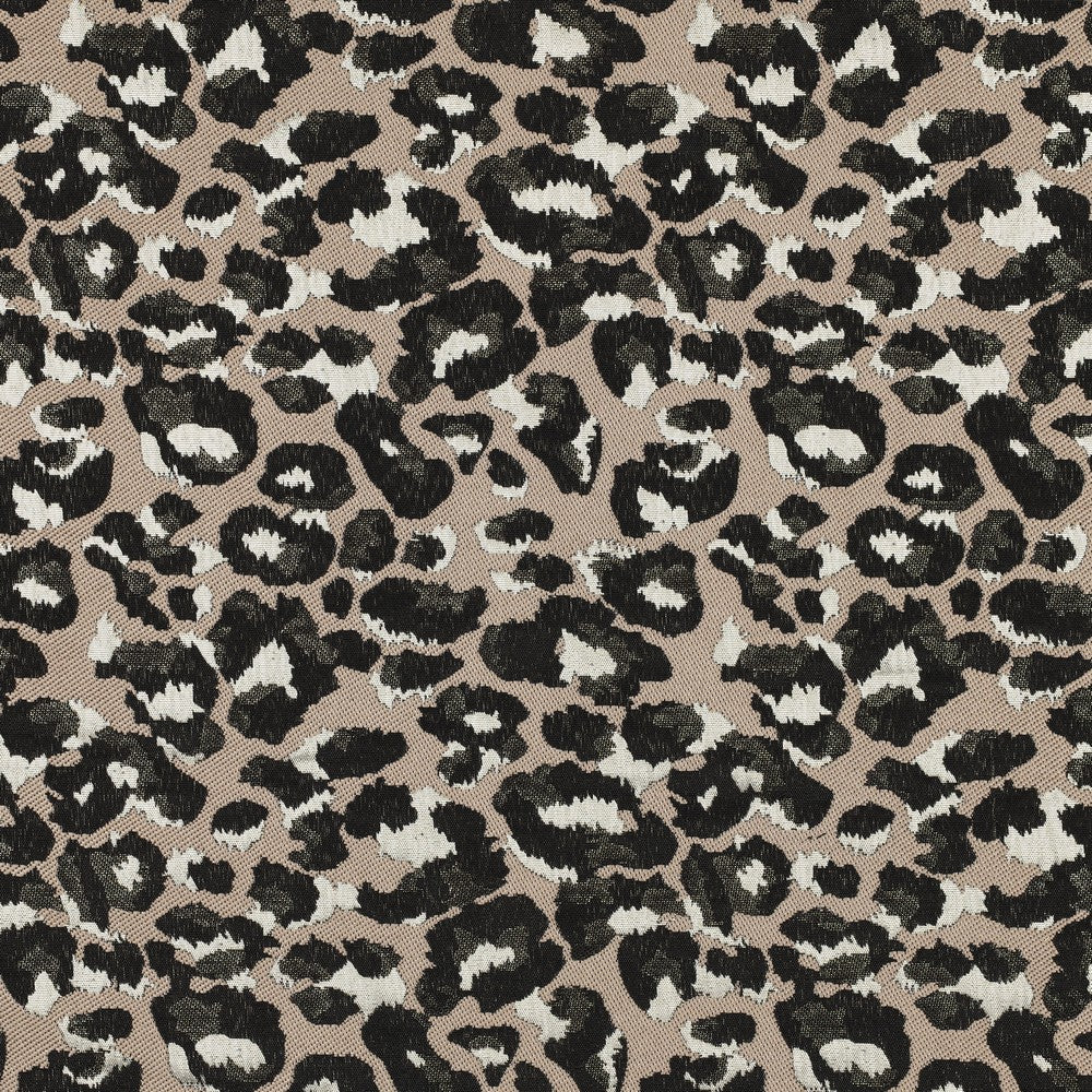 Jacquard luipaardprint beige
