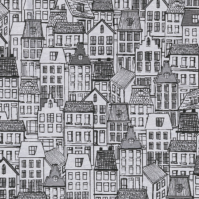 Jacquard village line art
