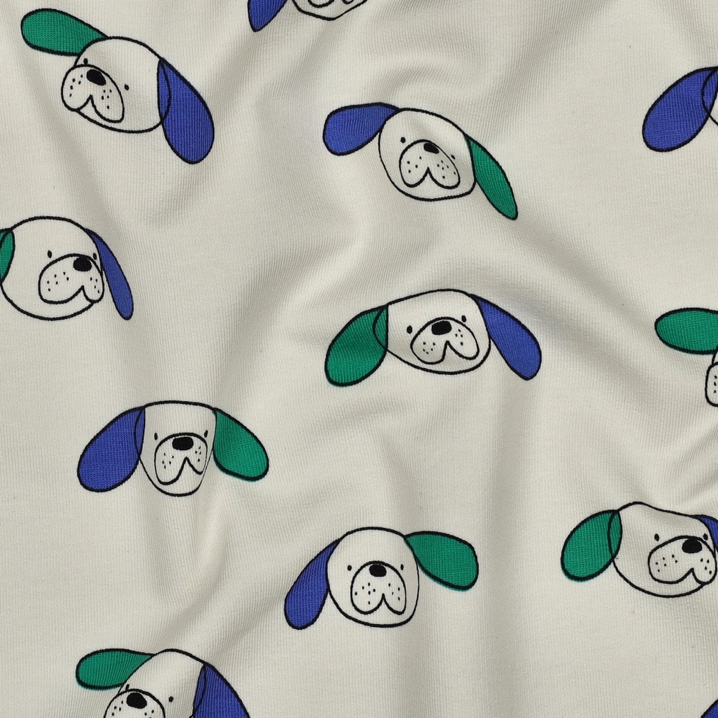 Jennifer Bouron - French terry organic honden naturel/groen