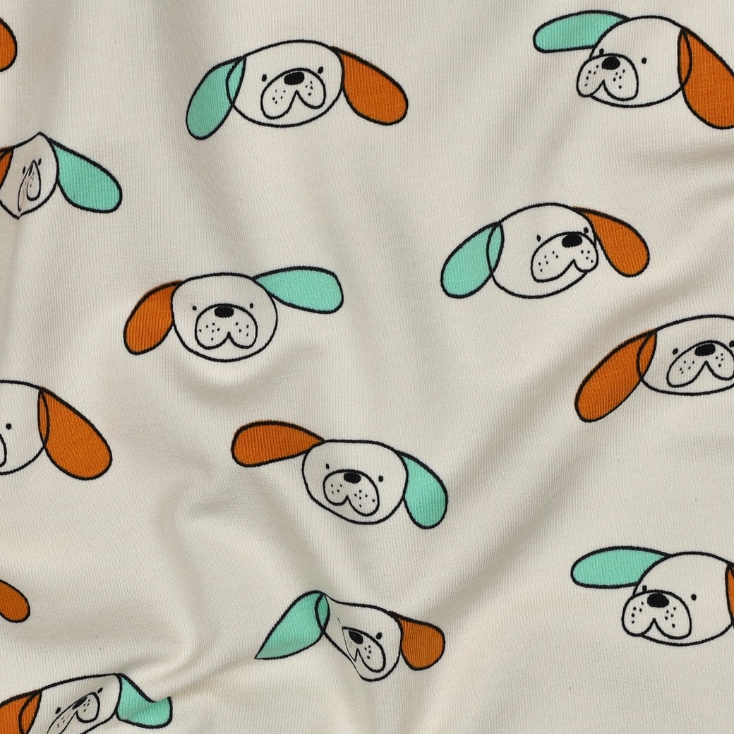 Jennifer Bouron - French terry organic honden naturel/oker