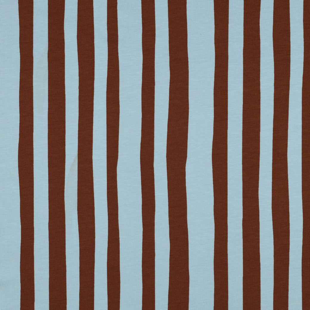 Jennifer Bouron - French terry organic strepen blauw/bruin