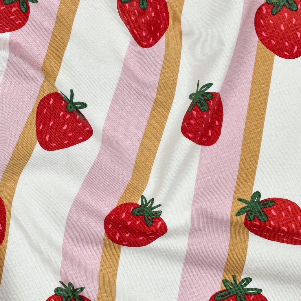 Jersey aardbeien/strepen